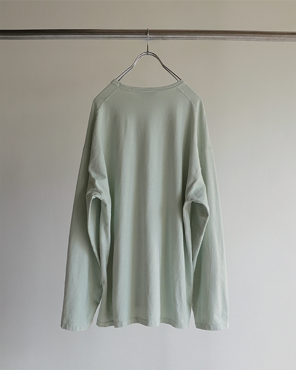 C/R CREW NECK LS T-SHIRT(MINT)