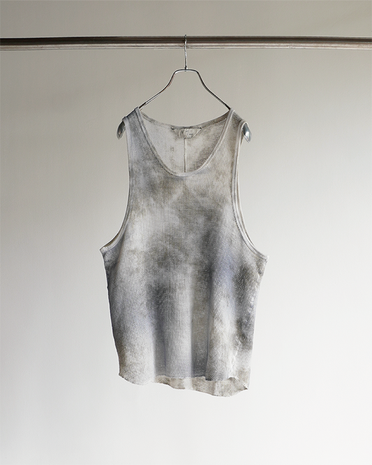 DYED MESH TANK TOP(NAVY)