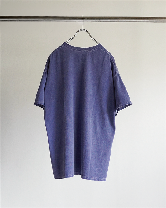 EMBROIDERY DYED T-SHIRT(NAVY)