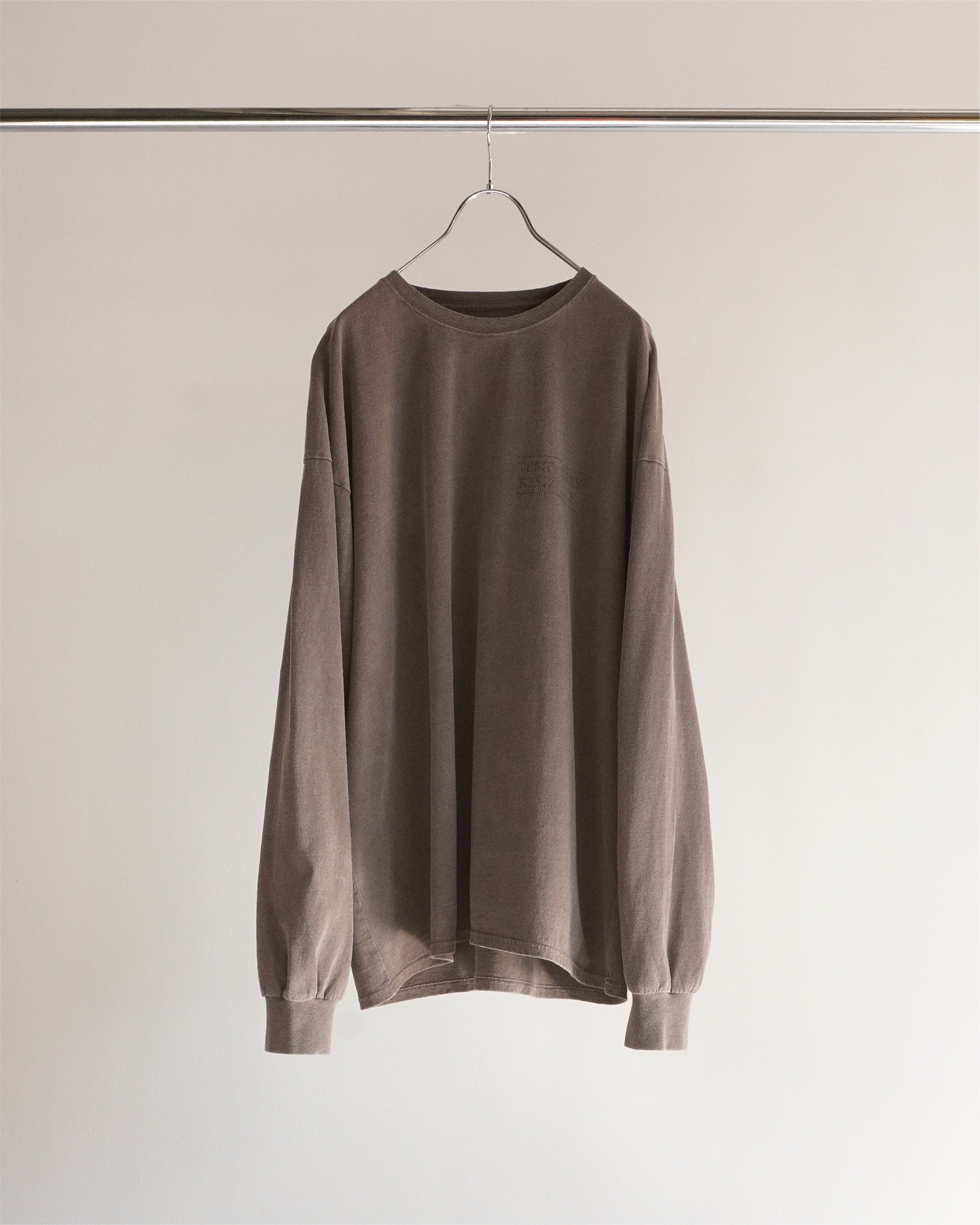 T/RESIDENCE DYED LS T-SHIRT(BROWN)