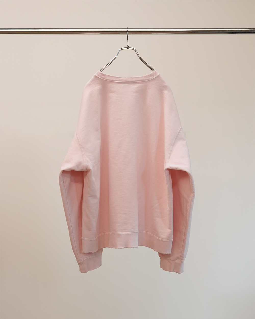 EMBROIDERY SWEAT SHIRT(PINK)