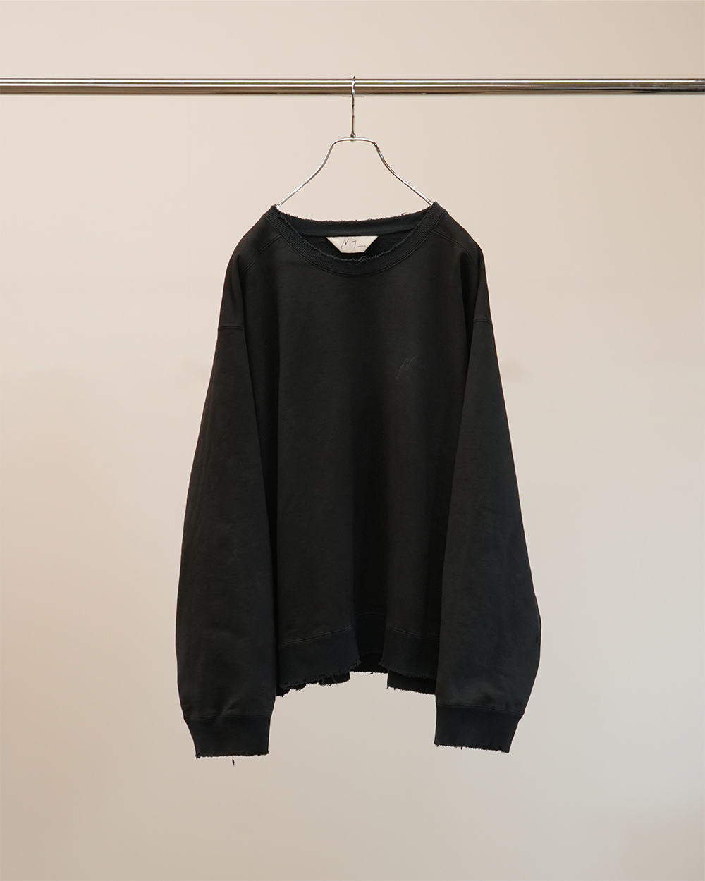 EMBROIDERY SWEAT SHIRT(BLACK)