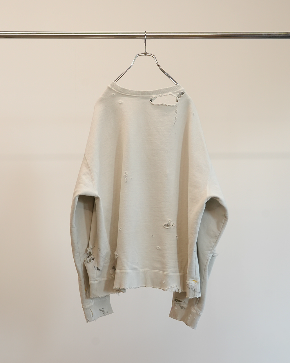 HARD CRASH SWEAT SHIRT(OFF WHITE)