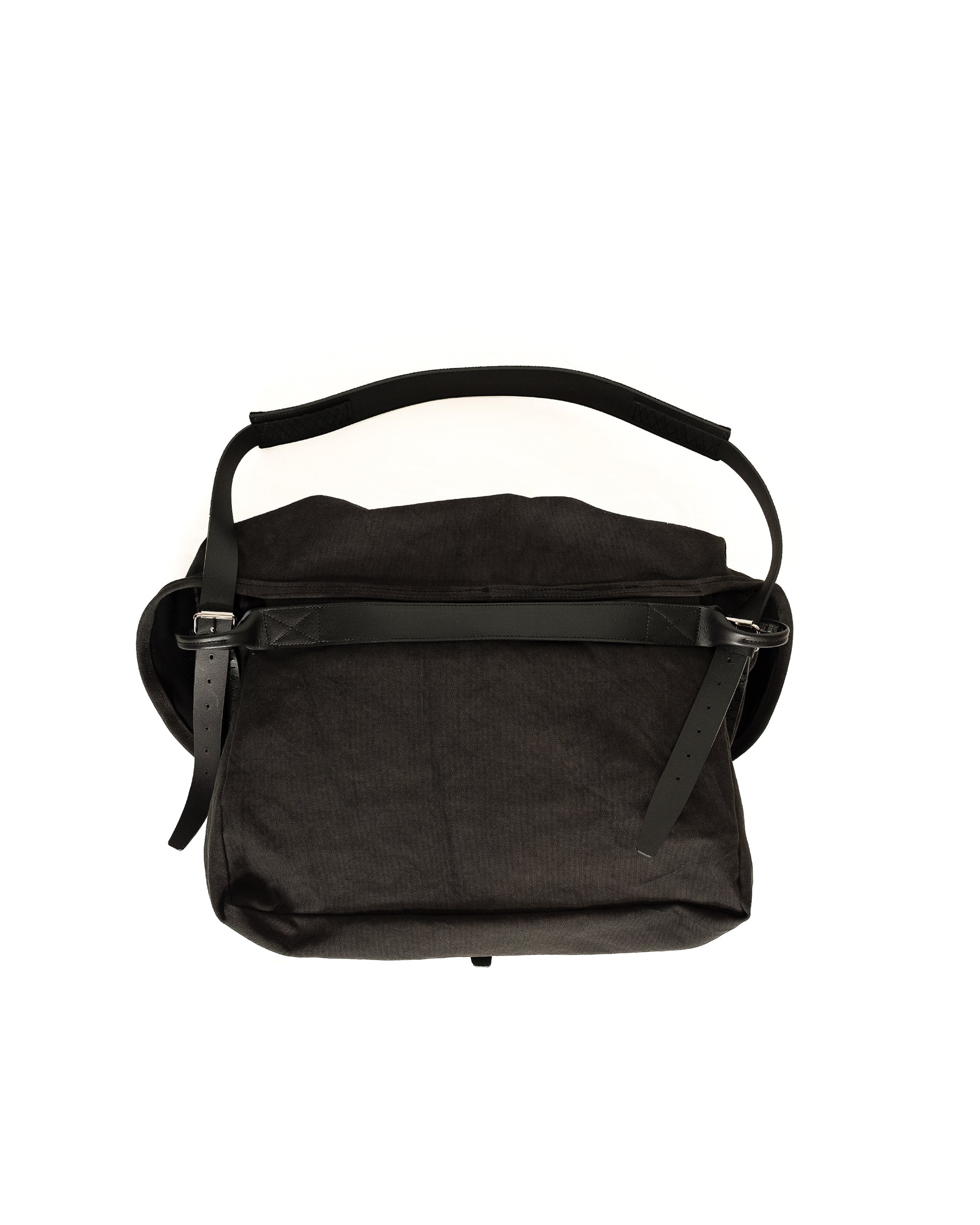 CANVAS SHOULDER BAG(BLACK)