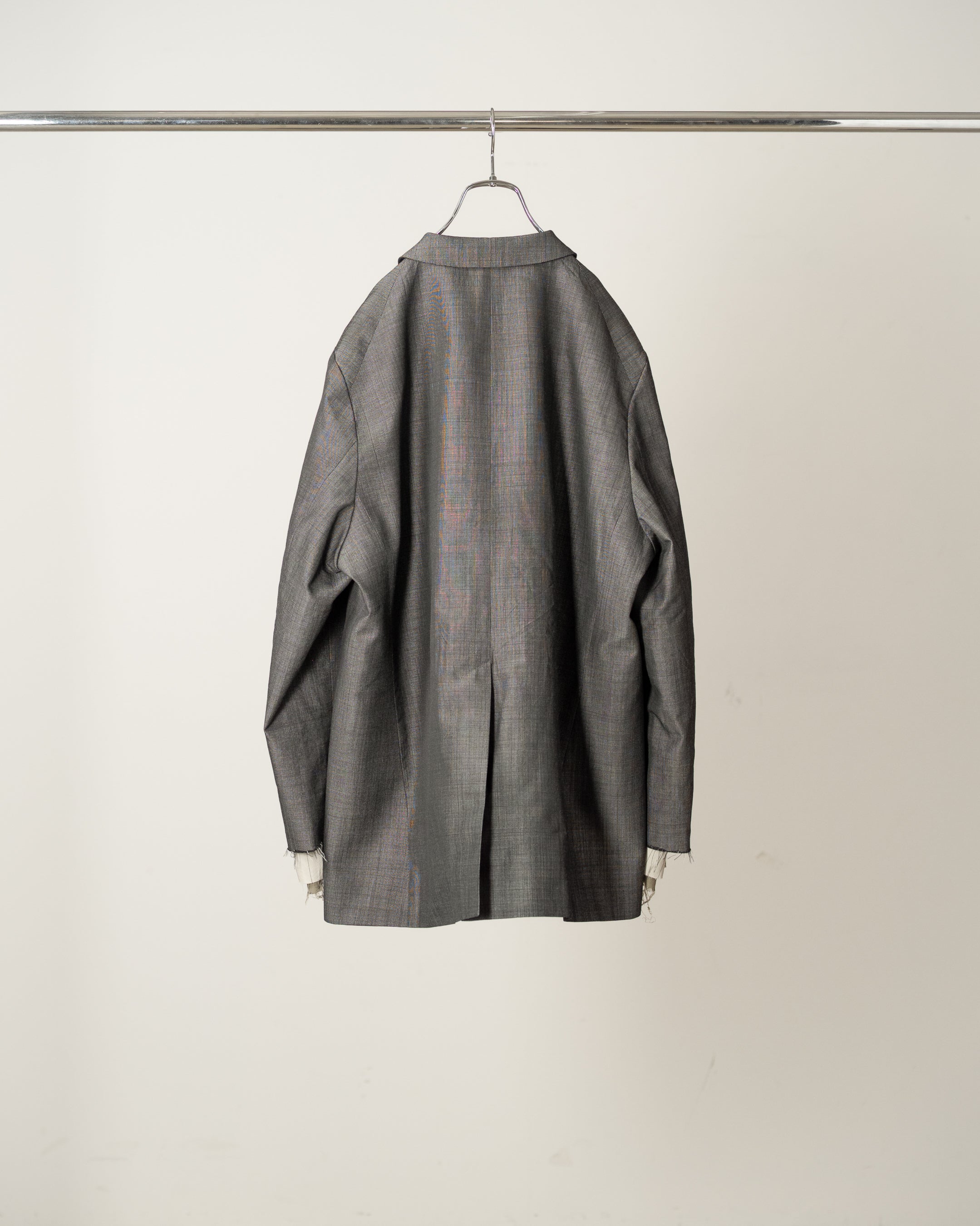 LAYERED TAILORED JACKET(BLACK)