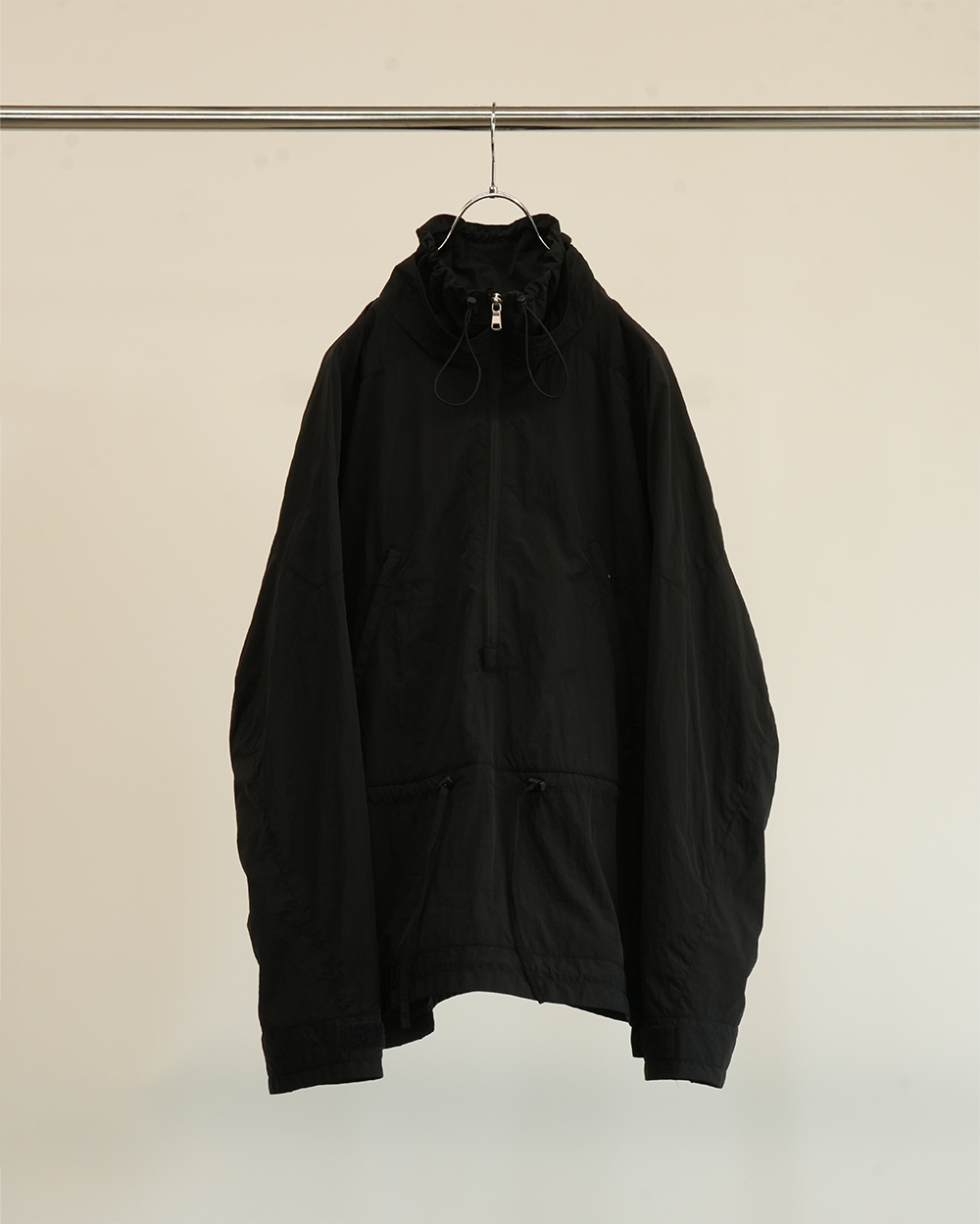 NYLON PULLOVER JACKET(BLACK)