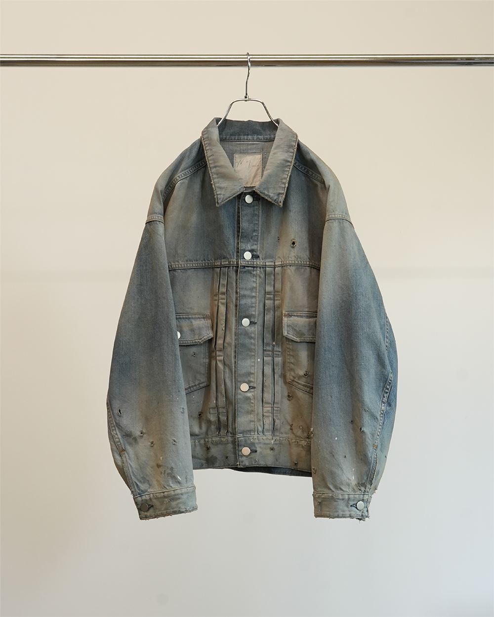 AGING DENIM JACKET(L.INDIGO)