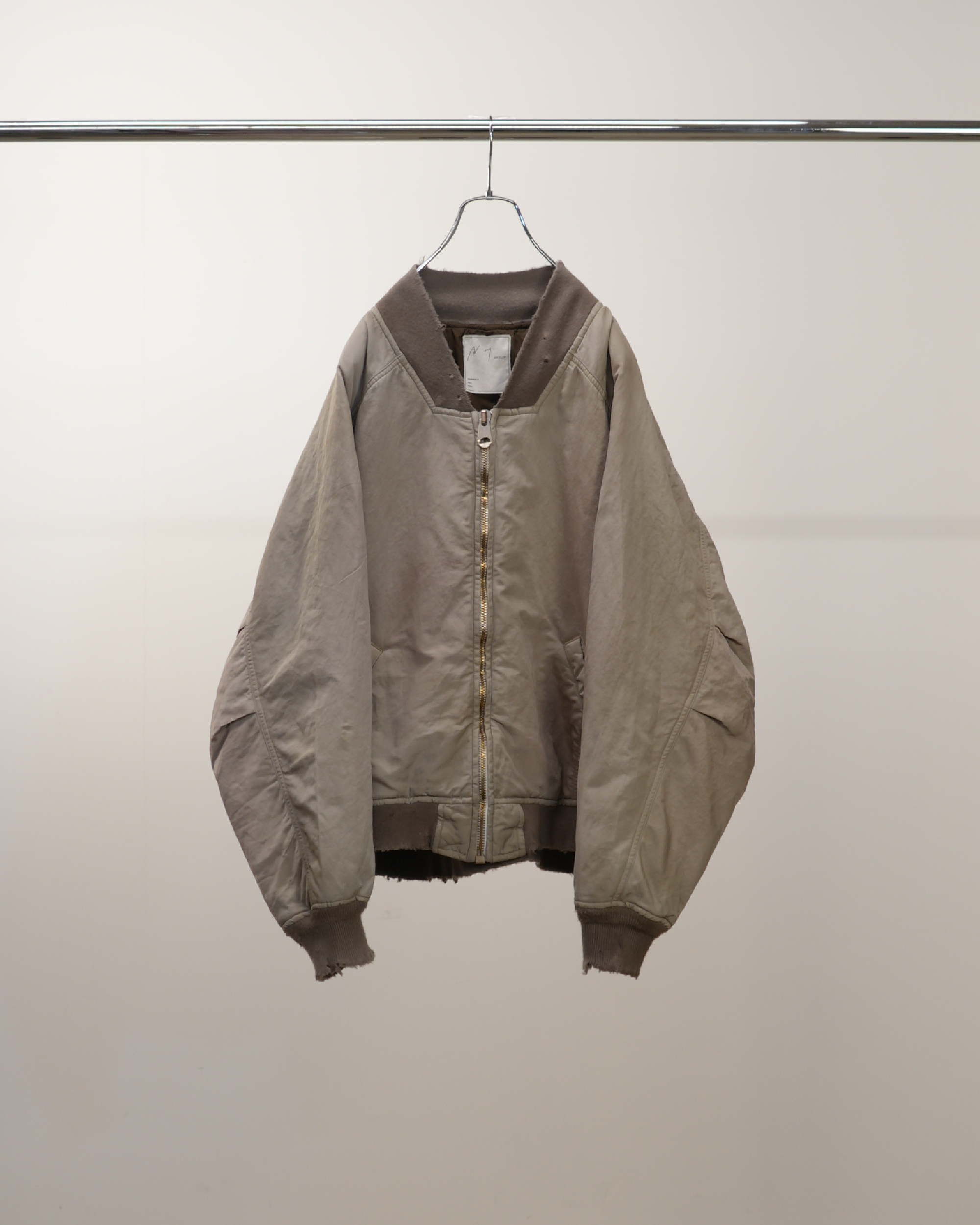 FADED BOMBER JACKET(SAND)