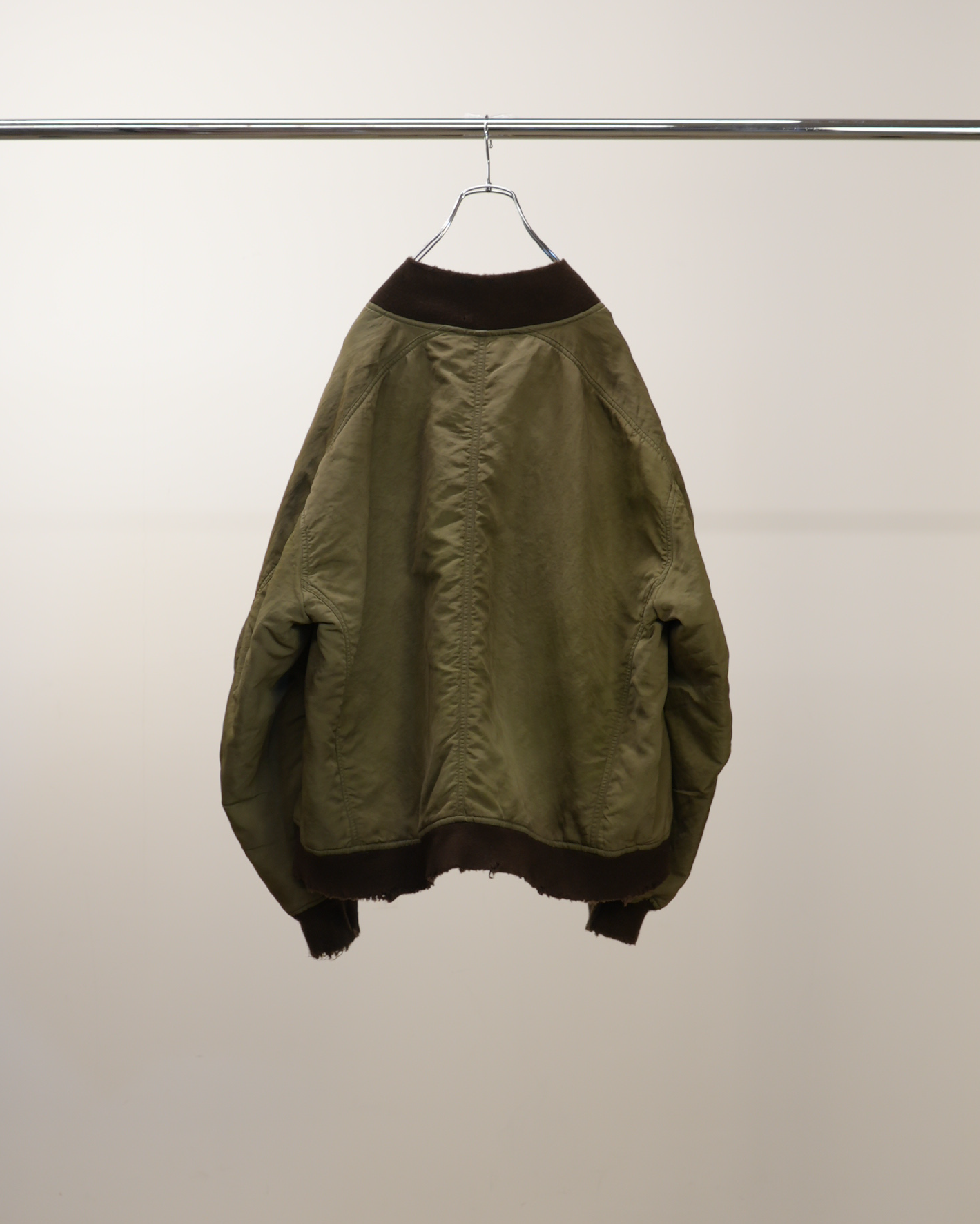 FADED BOMBER JACKET(KHAKI)
