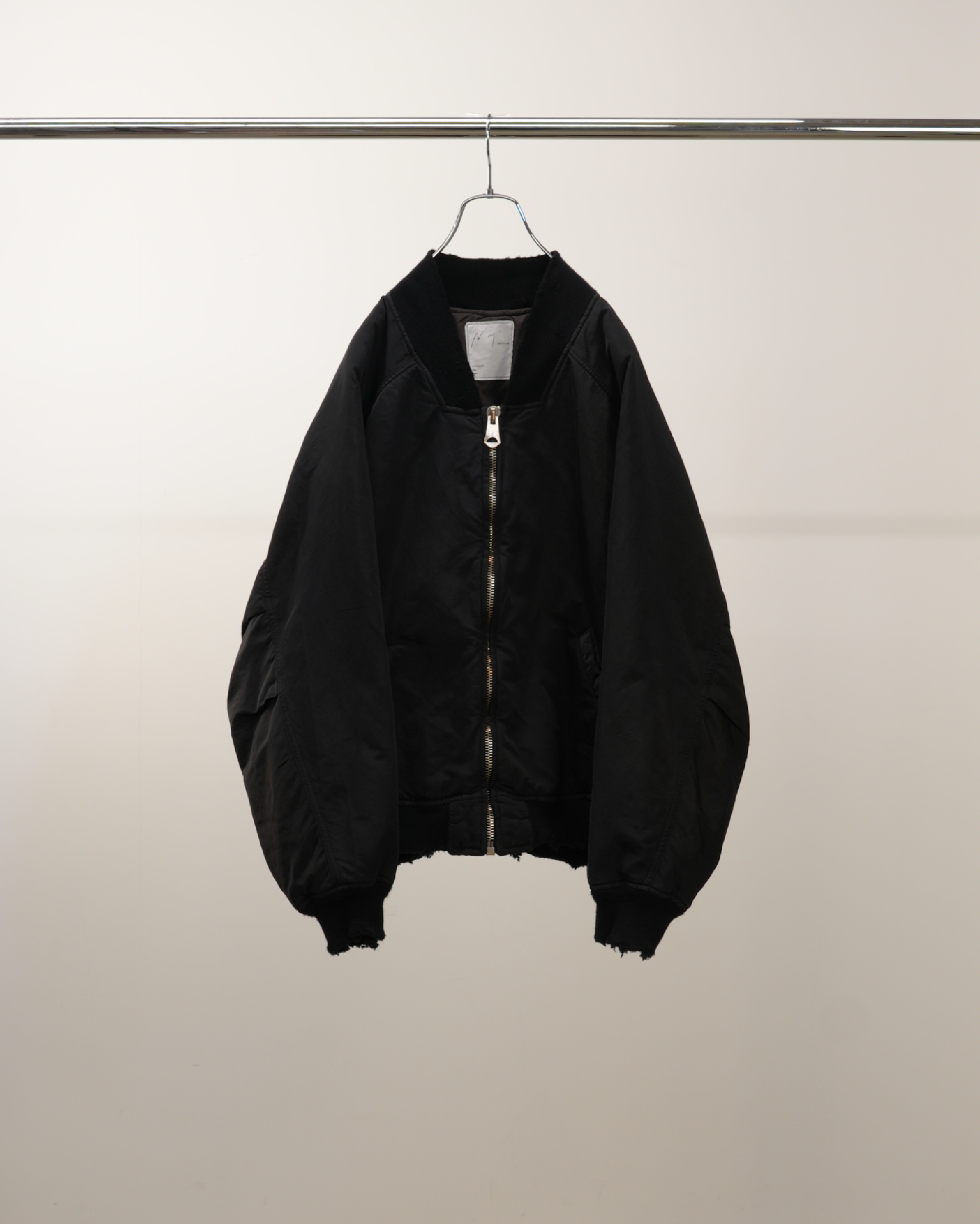 FADED BOMBER JACKET(BLACK)