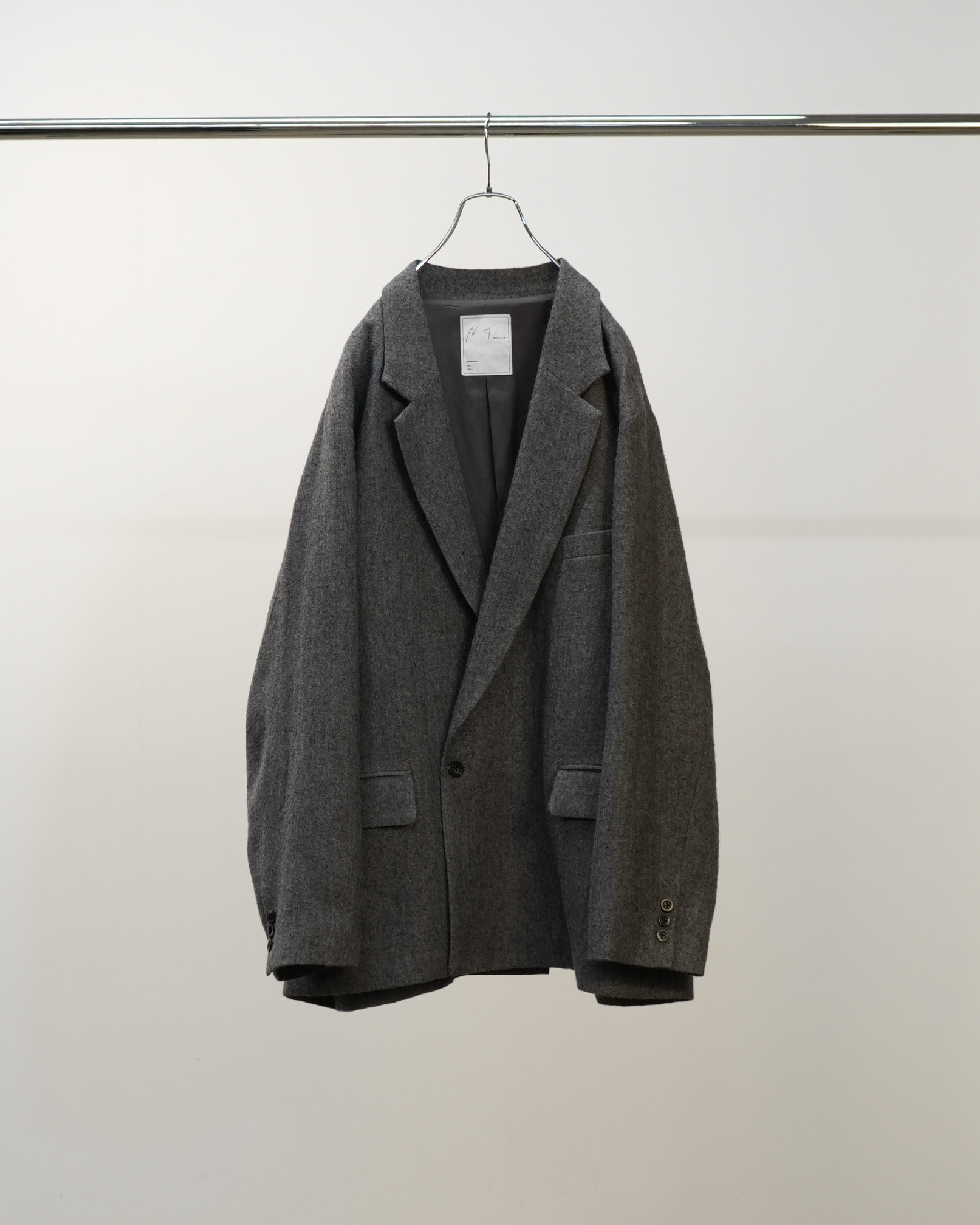 SEMI-DOUBLE TAILORED JACKET(GRAY)