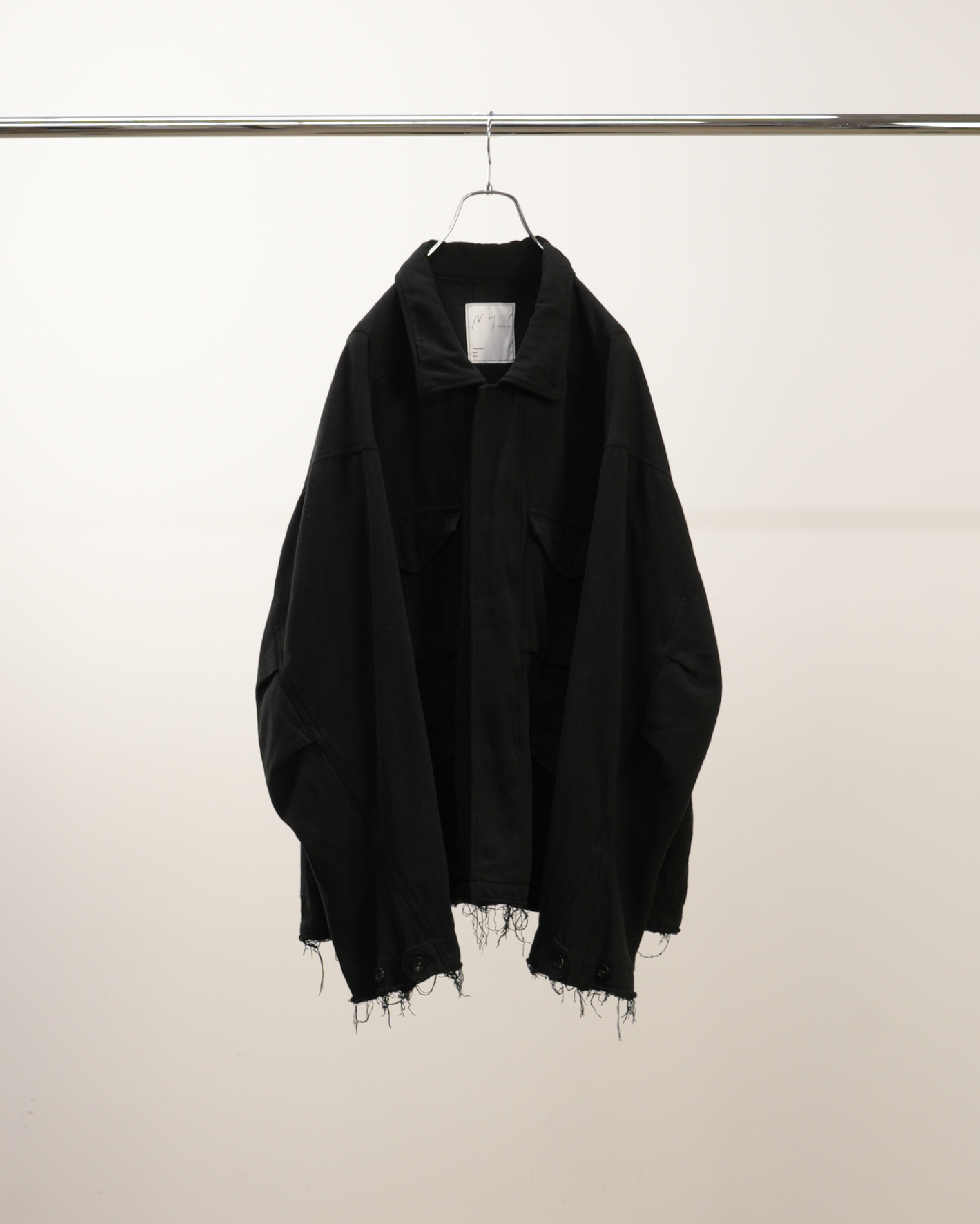 SILK SUEDE FIELD JACKET(BLACK)