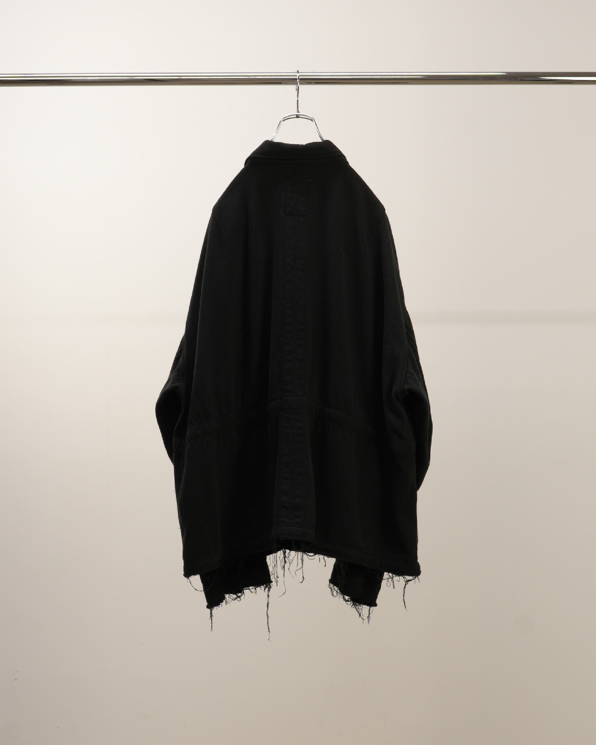 SILK SUEDE FIELD JACKET(BLACK)