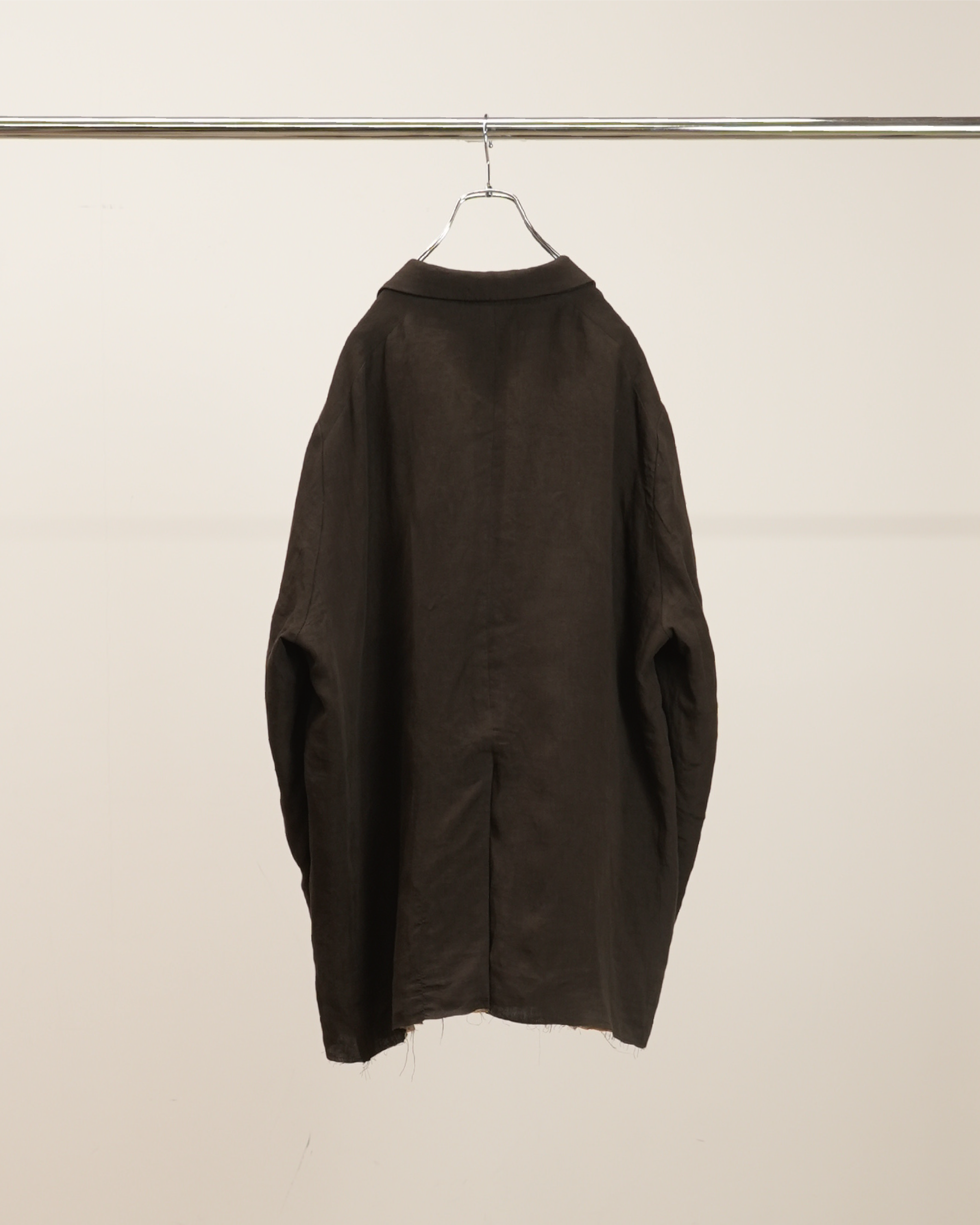 100/S LINEN TAILORED JACKET(BROWN)