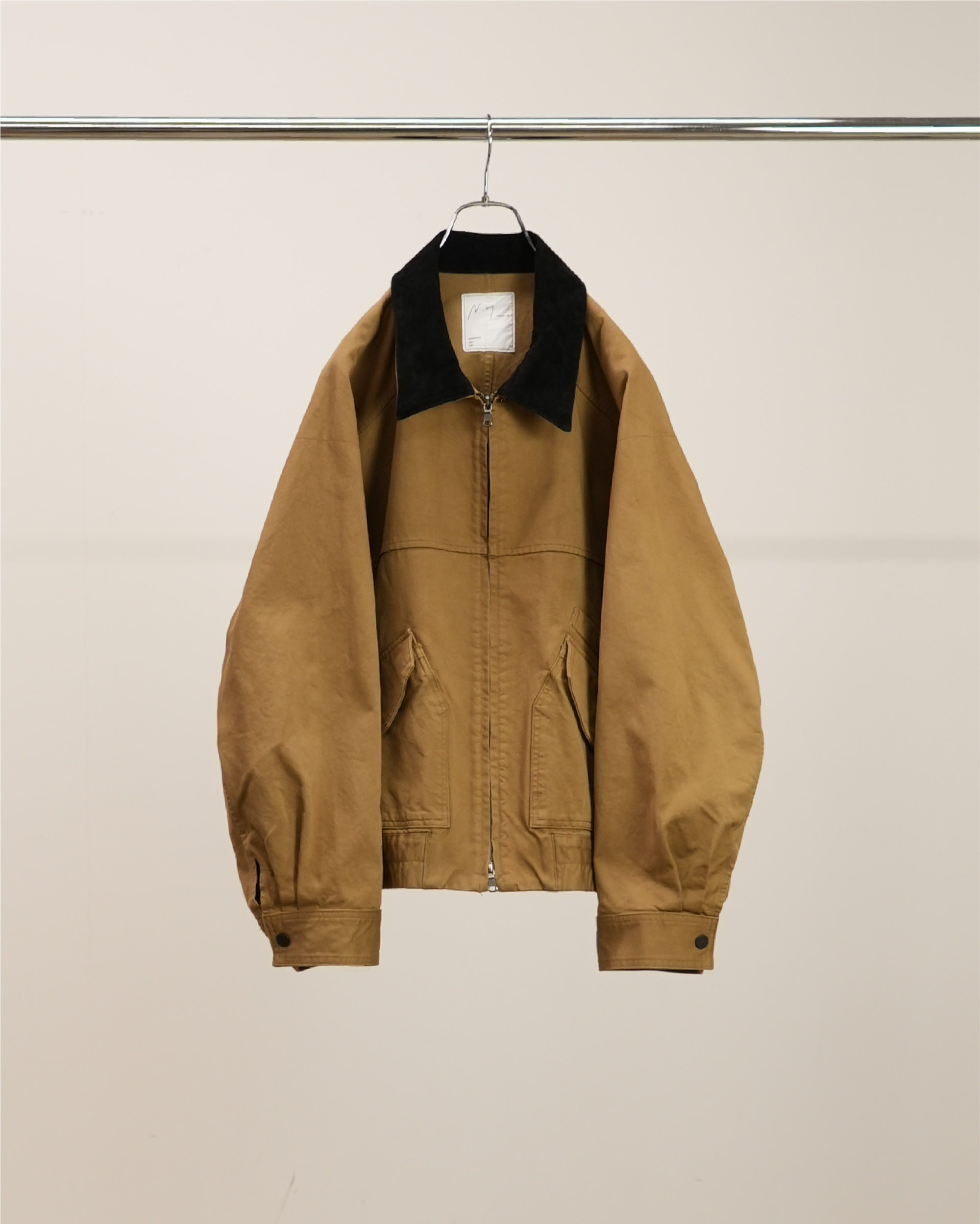 ZIP BLOUSON(BEIGE)