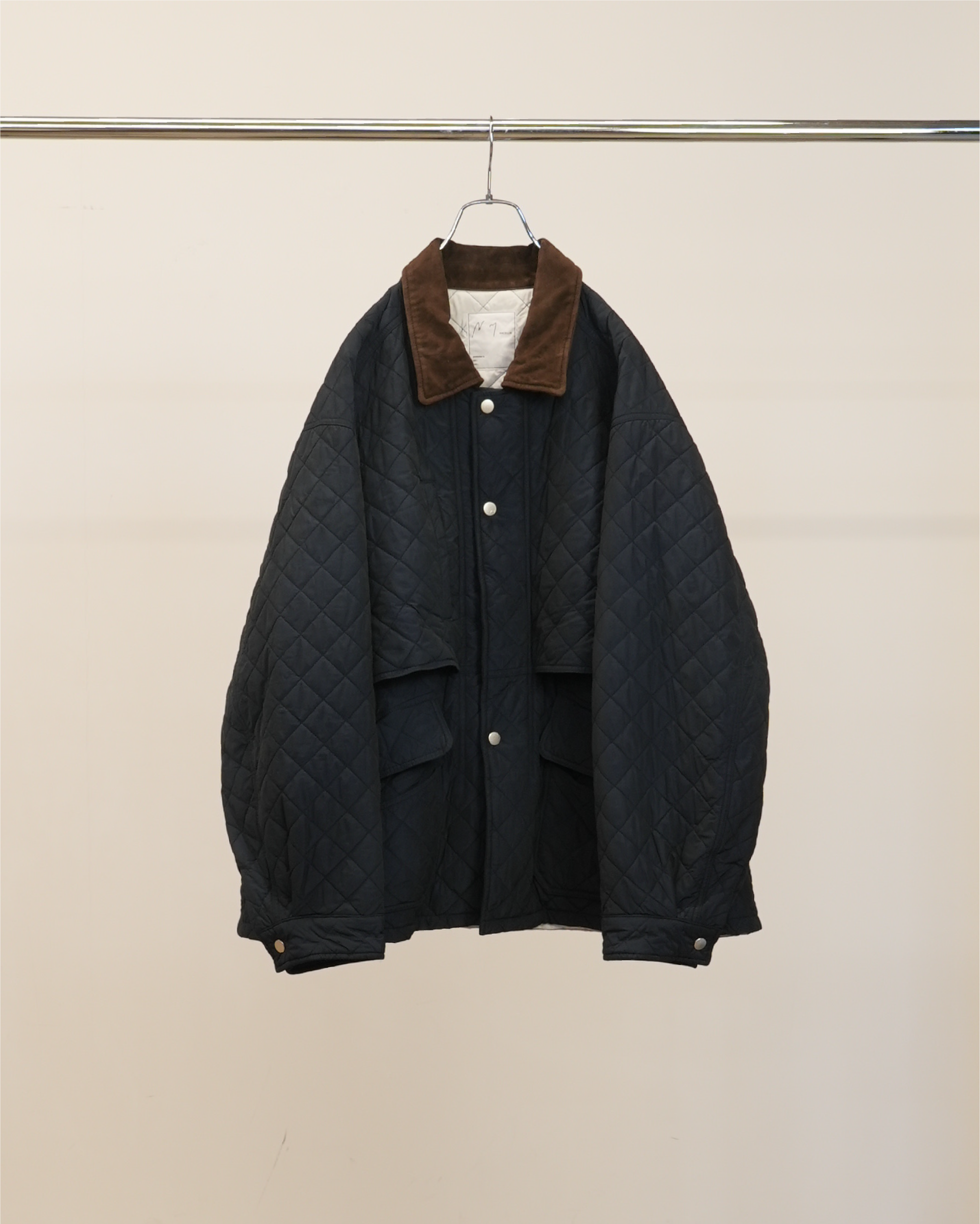 NYLON QUILTING JACKET(NAVY)