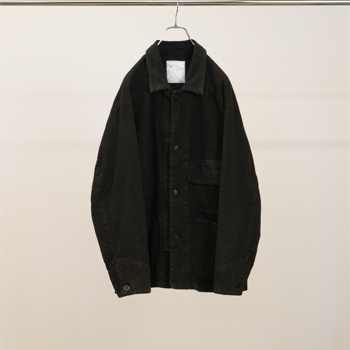 C/R DUCK COVERALL JACKET(BLACK)