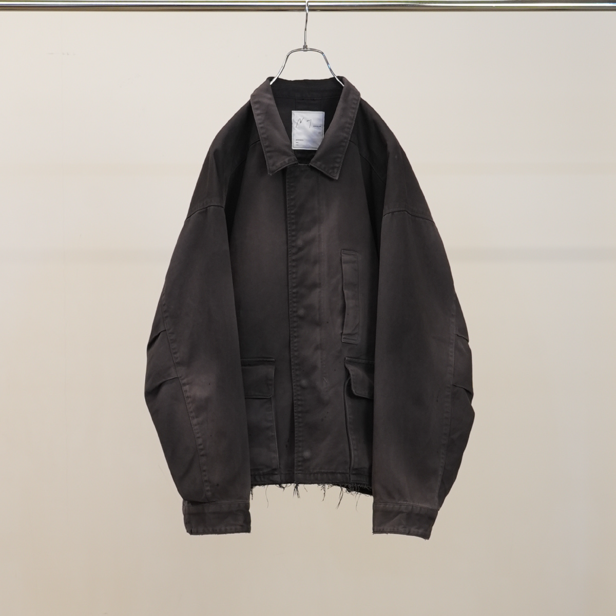 ジャケット・アウター ANCELLM HIGHCOUNT DRILL AGING JACKET 2 HIGHCOUNT DRILL AGING JACKET(BLACK) – ANCELLM