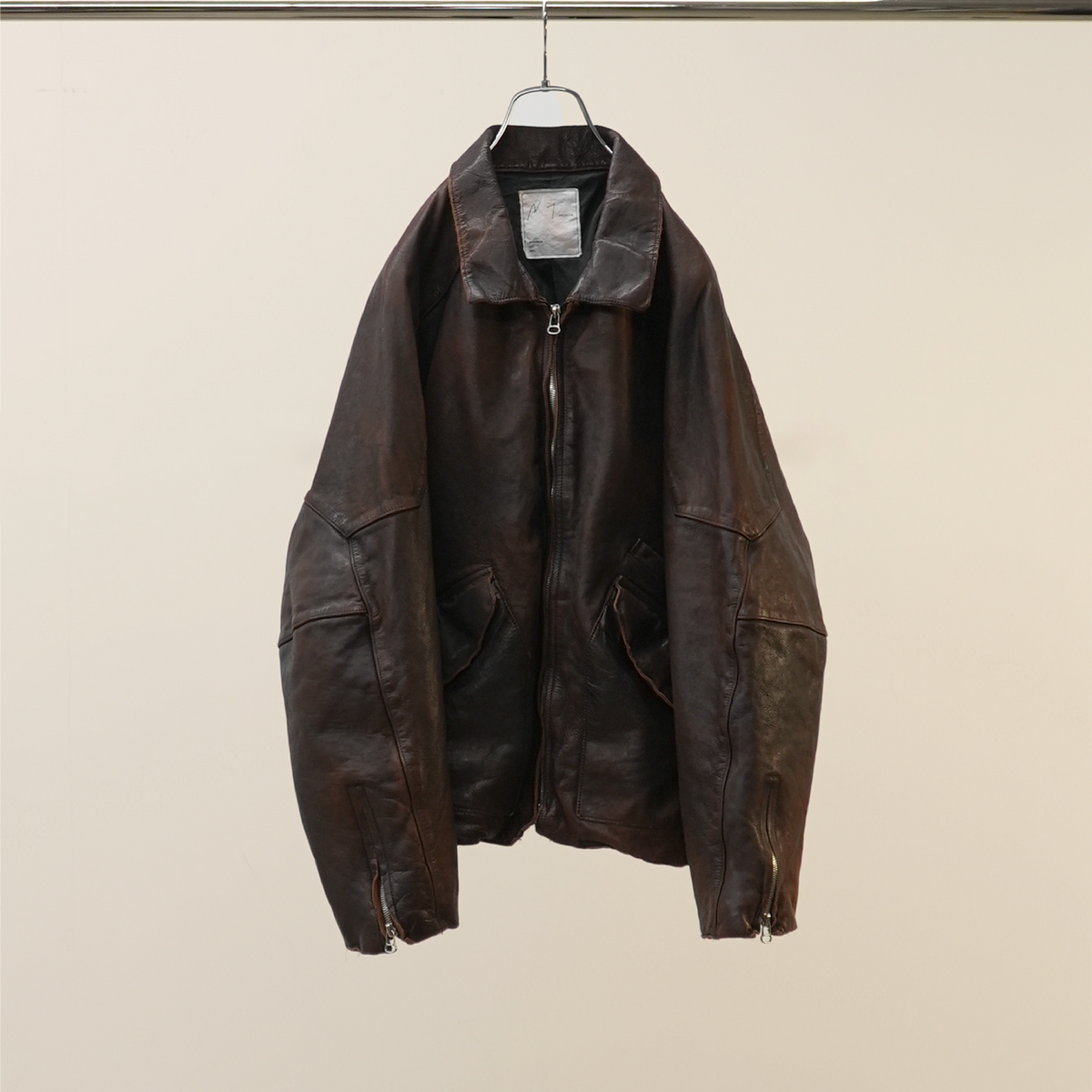 ジャケット・アウター INTENT HOMME Leather Jacket Fireman Hook Leather Jacket / ファイヤーマンフックレザージャケット