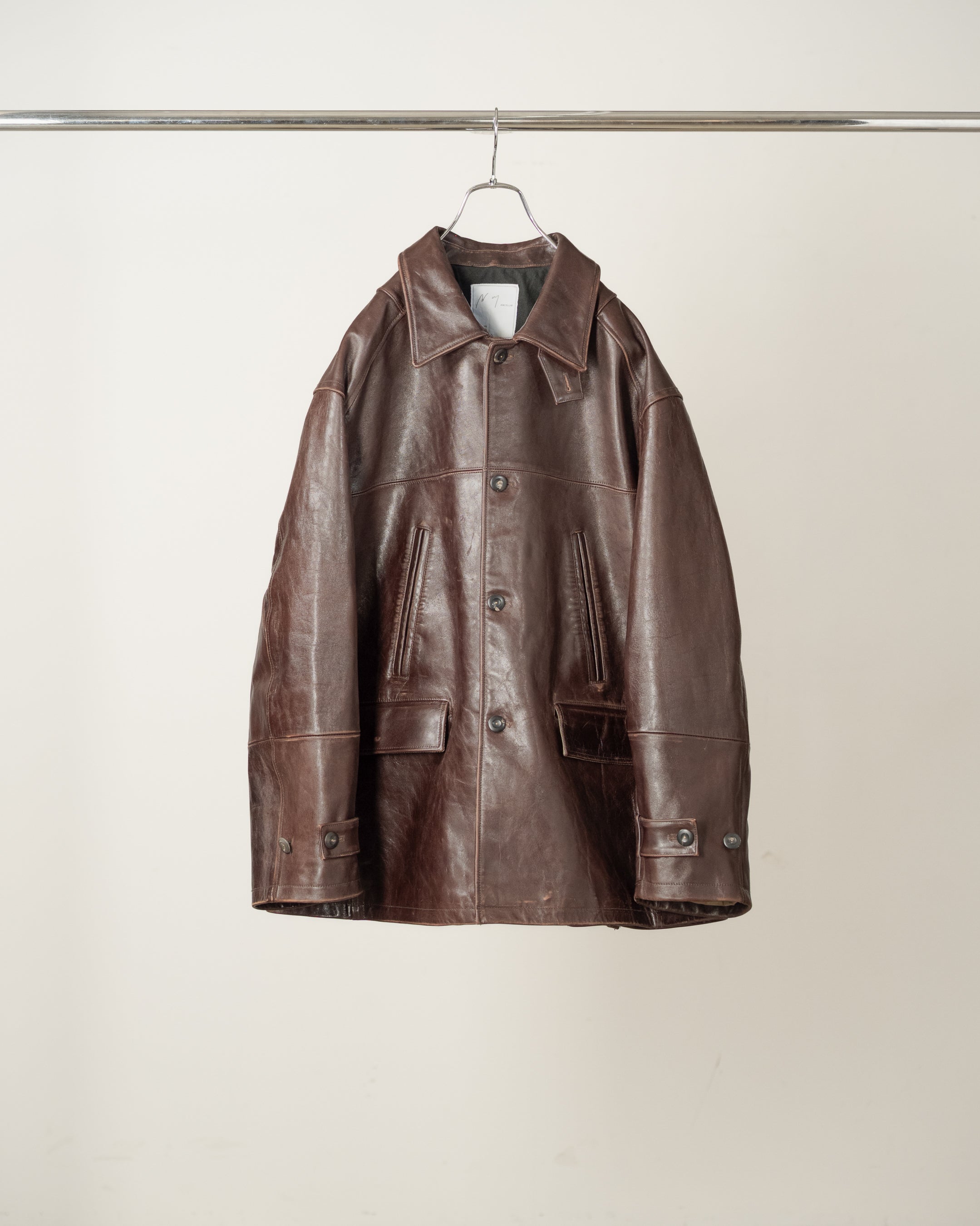 H.L HALF COAT(BROWN)