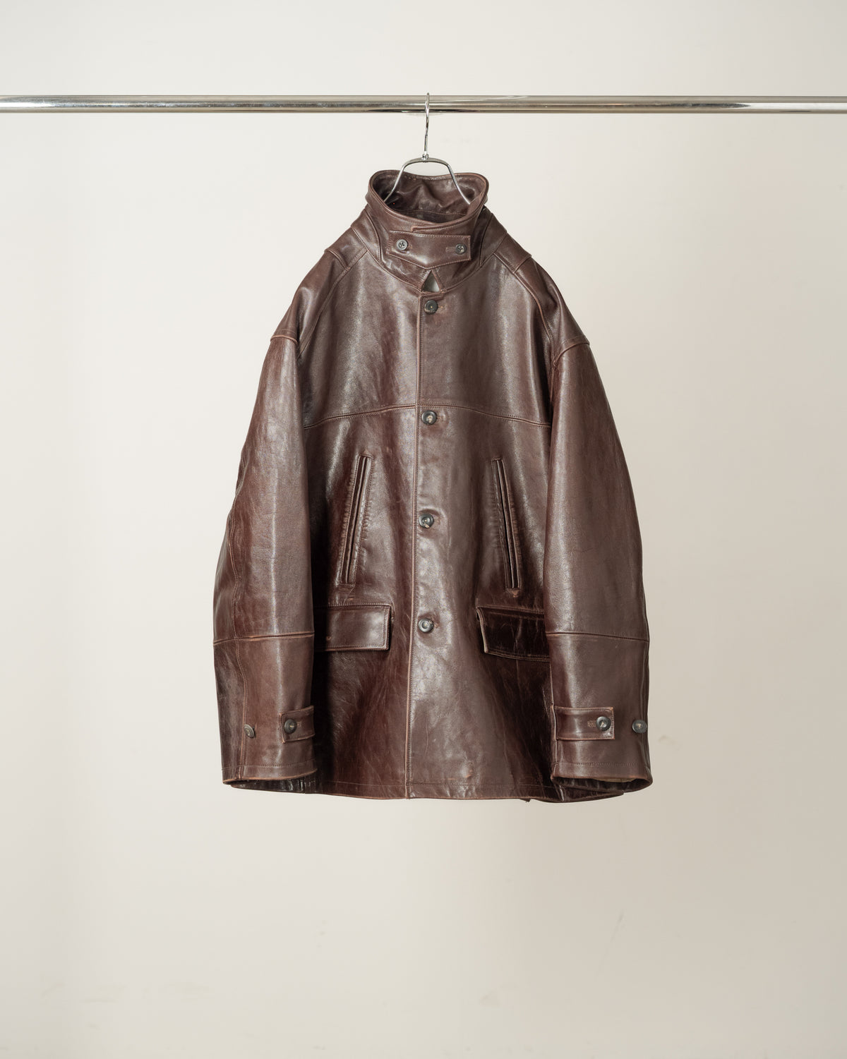 H.L HALF COAT(BROWN)