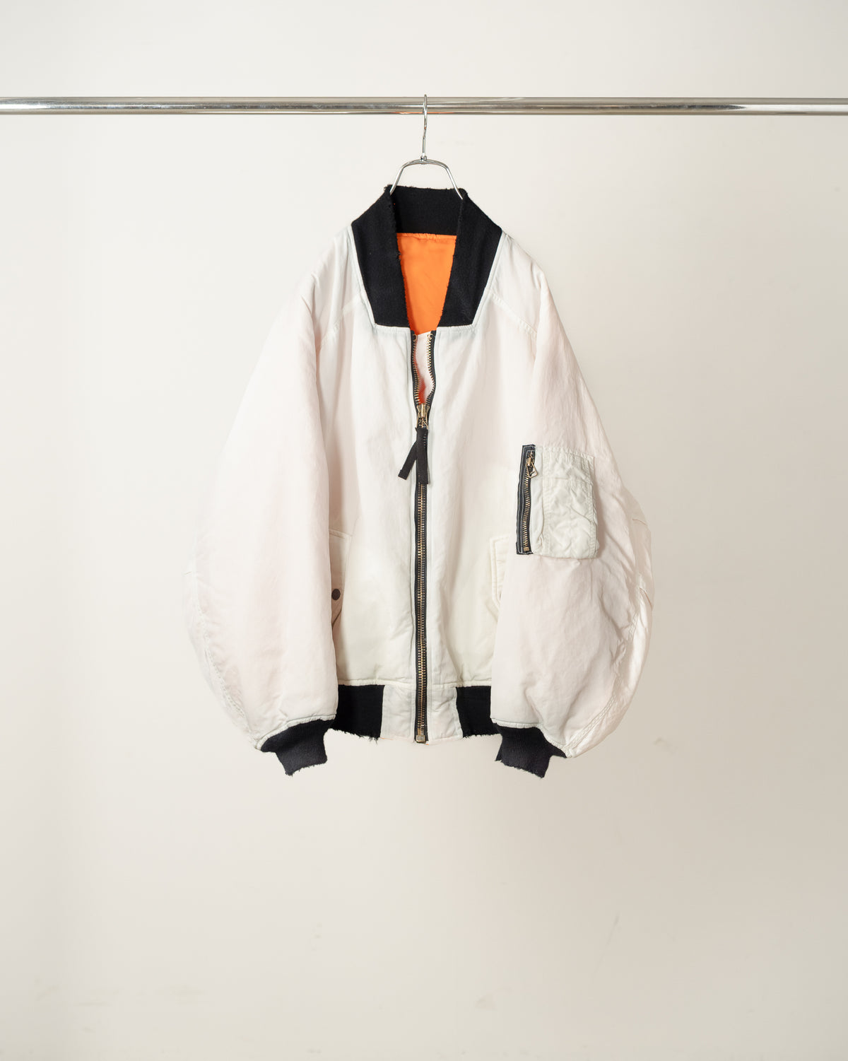 AGING BOMBER JACKET(SNOWWHITE)