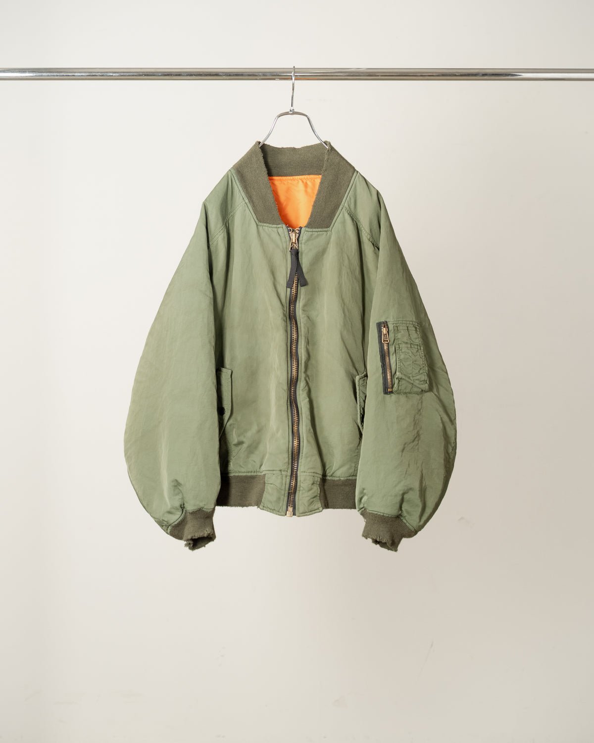 AGING BOMBER JACKET(KHAKI)