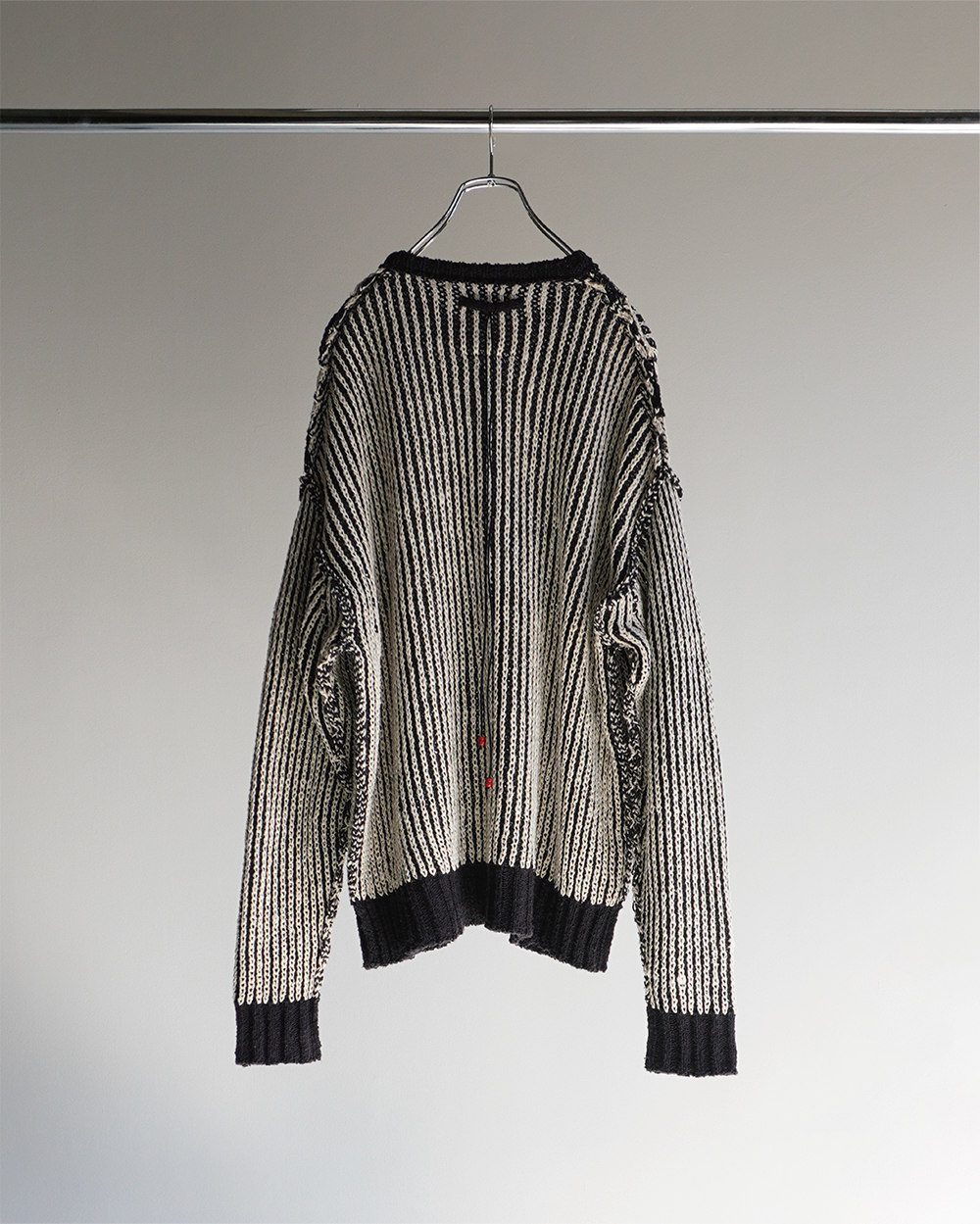 [30%OFF]OVER CORD KNIT(BLACK)