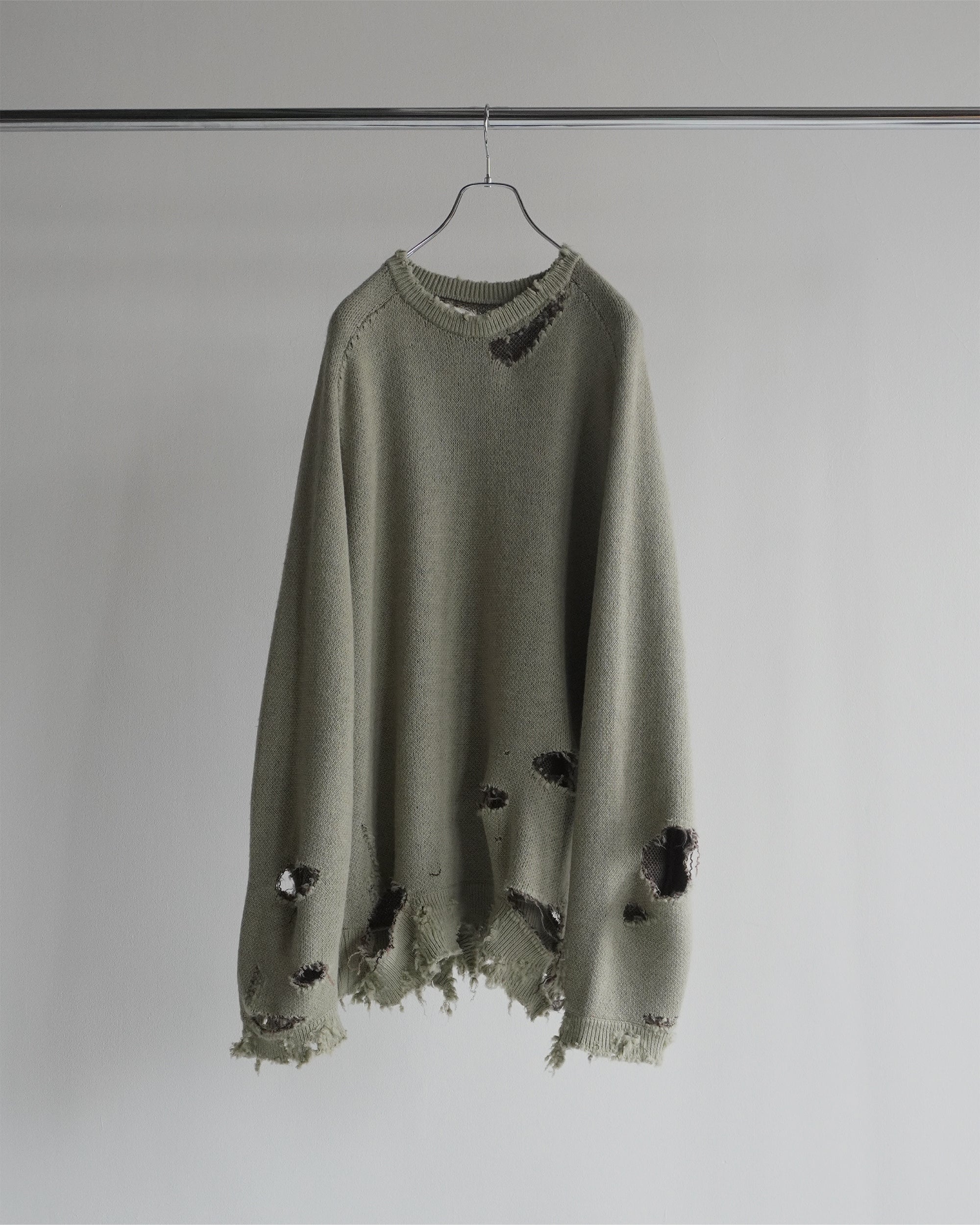 DAMAGE KNIT(GREEN)