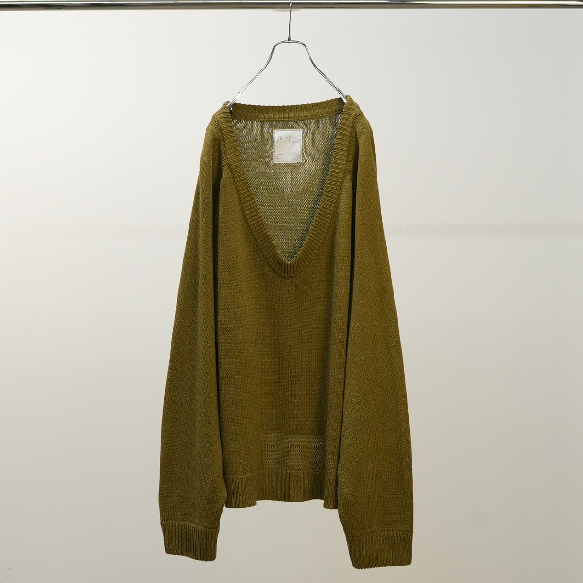 UV NECK KNIT(LIME)
