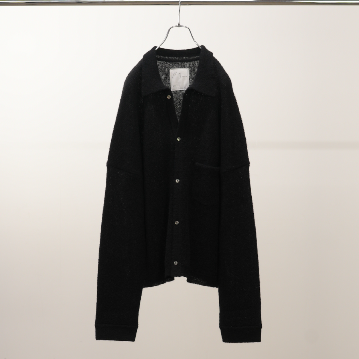 KIMONO KNIT SHIRT(BLACK)