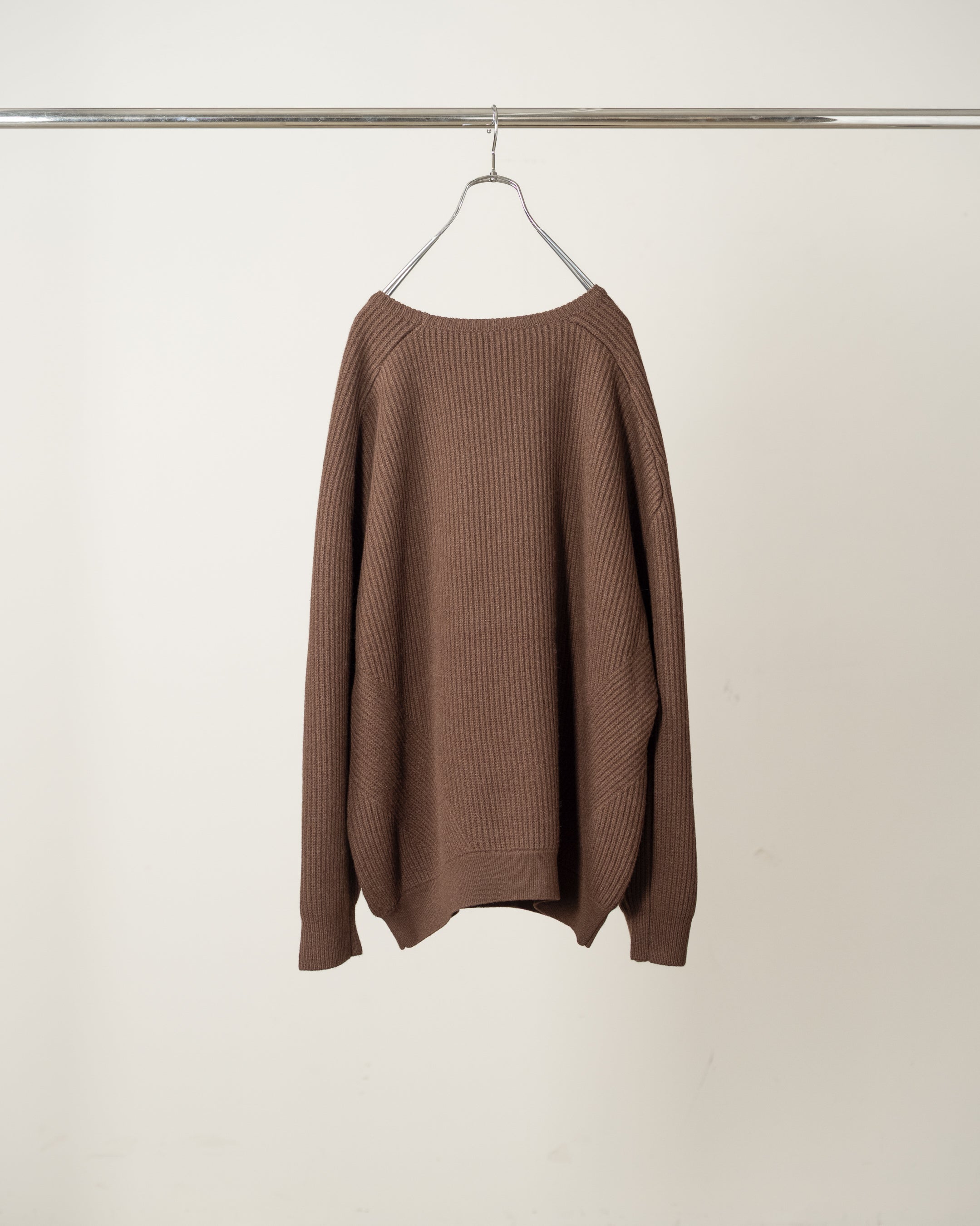TUCK IN KNIT(BROWN)