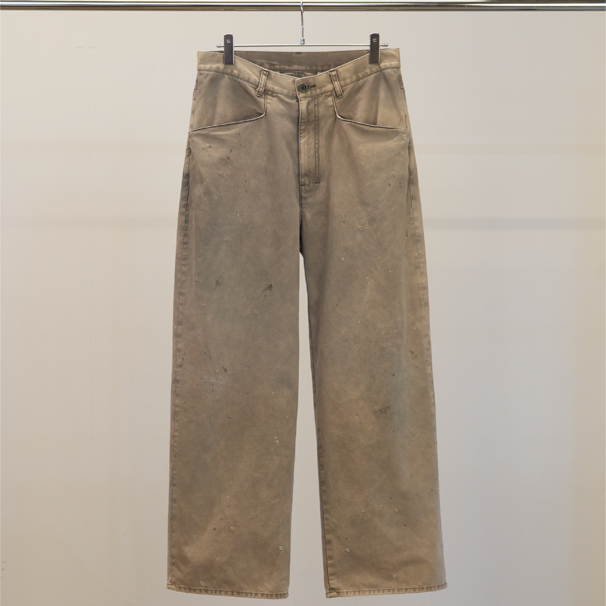 CHINO WIDE SLACKS(ASH)
