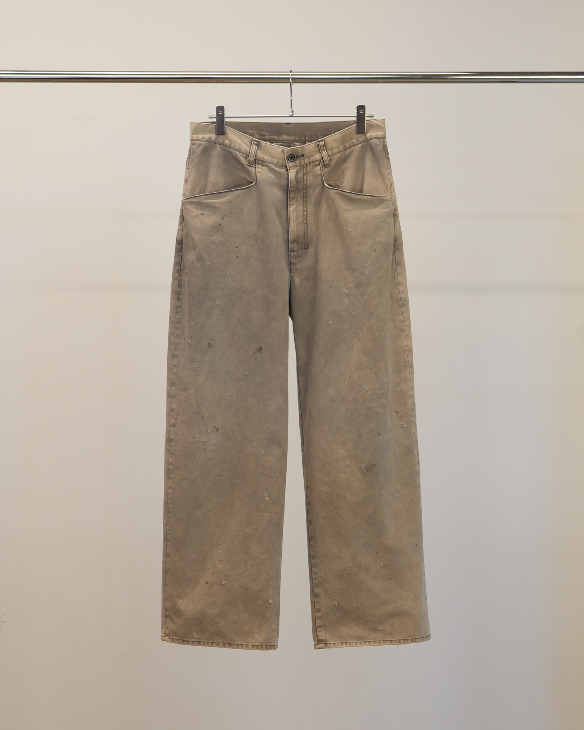 CHINO WIDE SLACKS(ASH)
