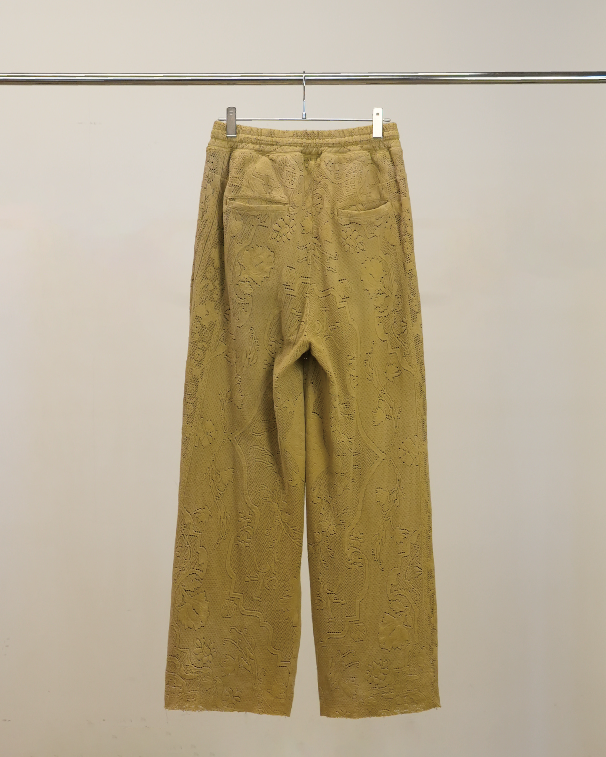 AGING LACE DOUBLE PANEL SLACKS(MUSTARD)