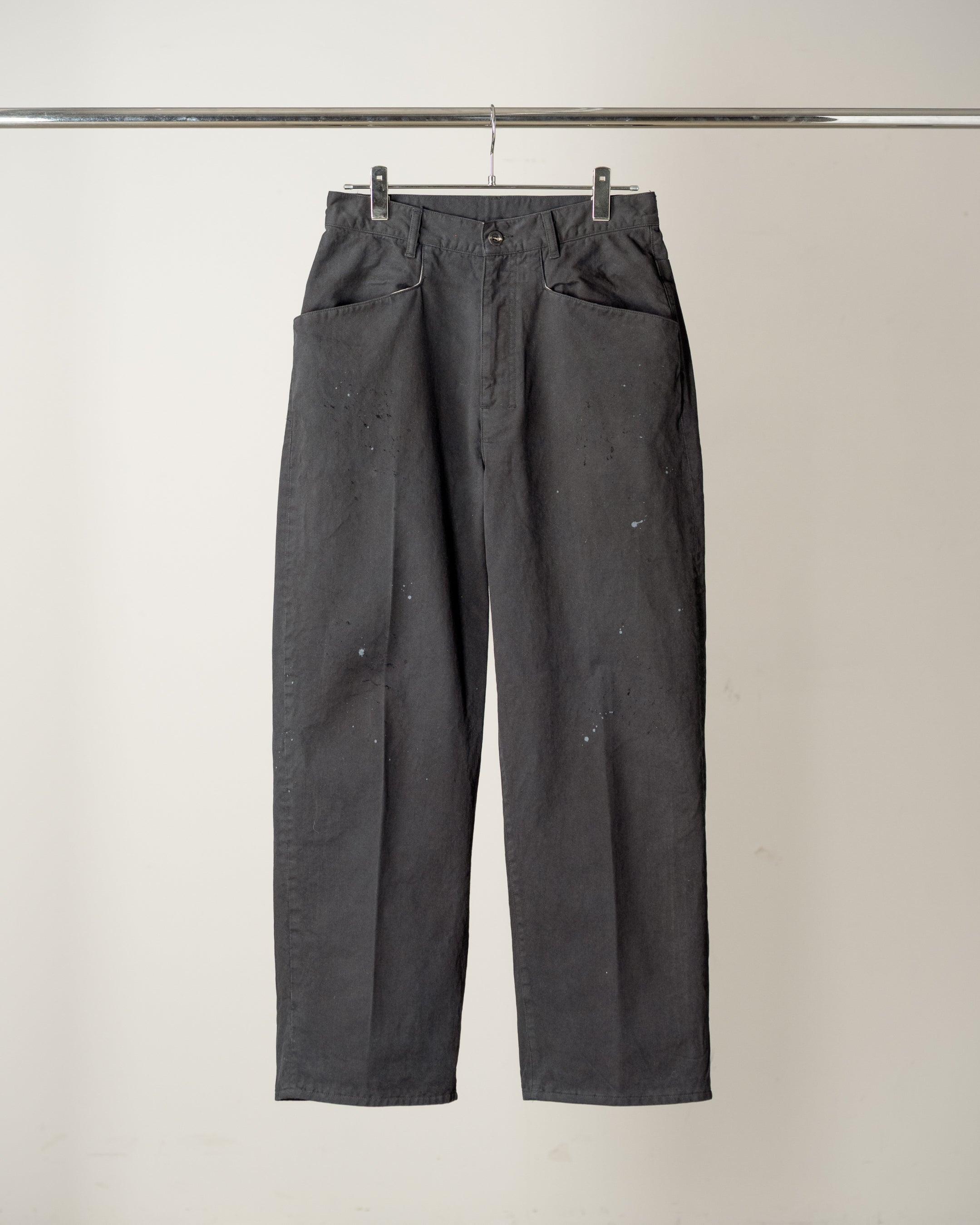 AGING CHINO SLACKS(BLACK)