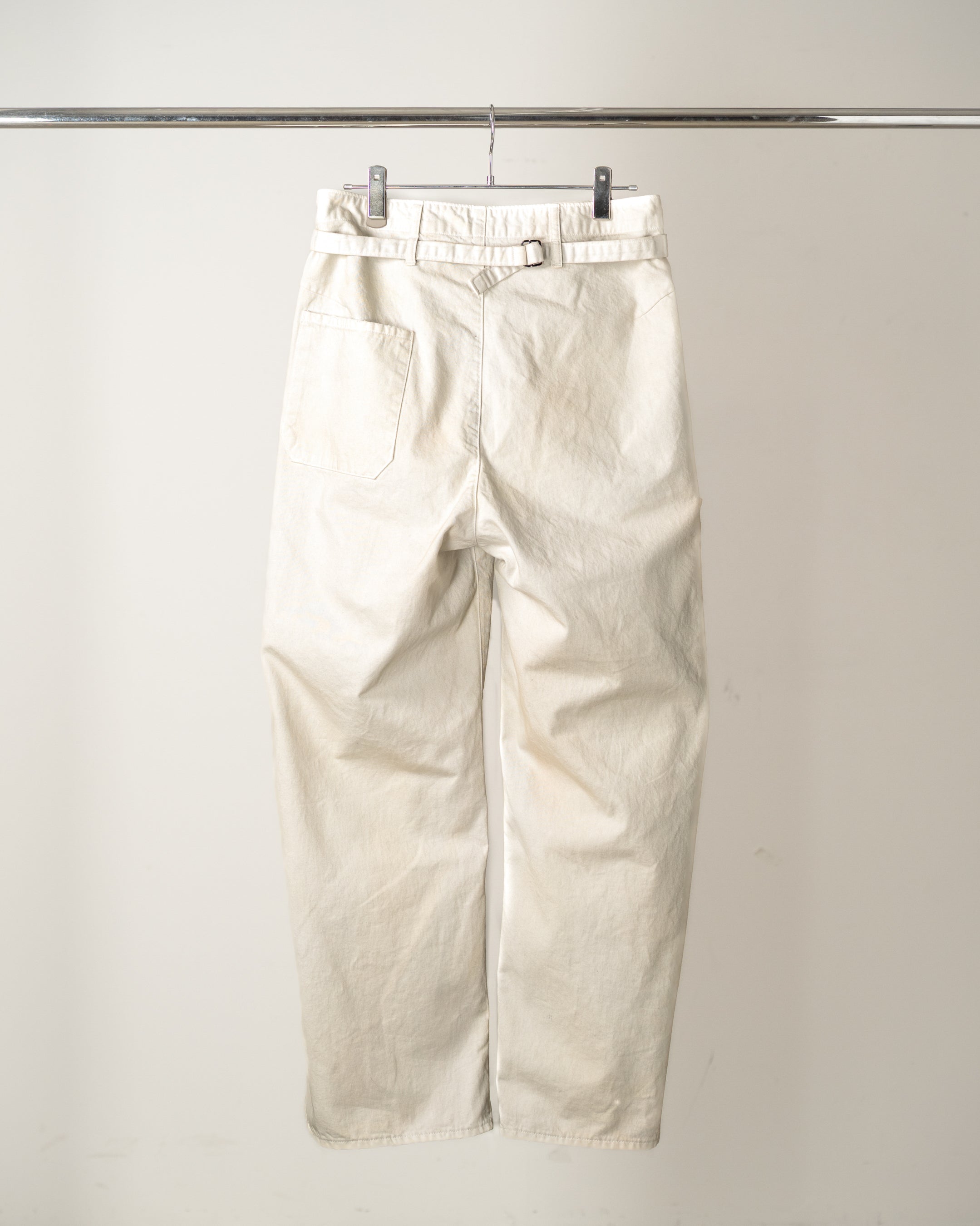DENIM PAINTER PANTS(G.WHITE)