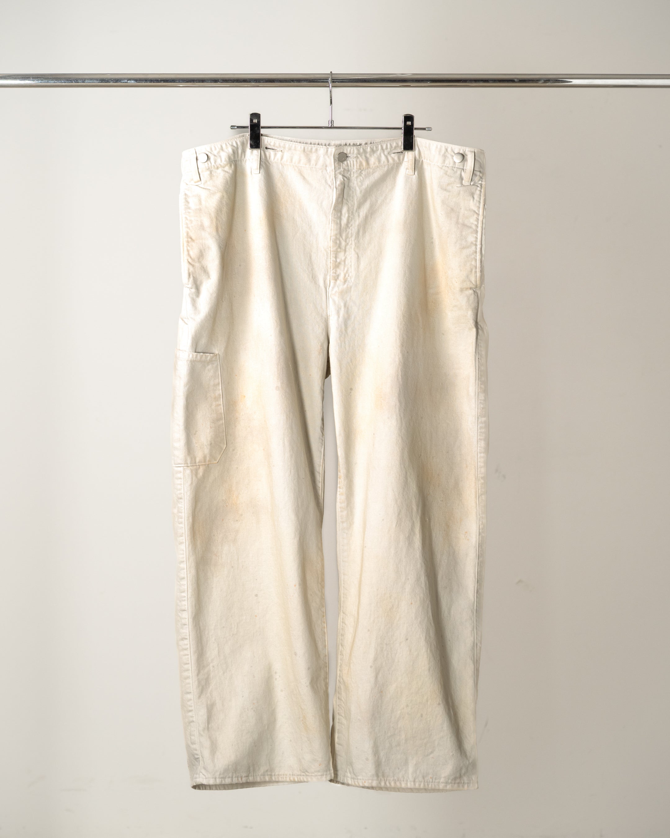 DENIM PAINTER PANTS(G.WHITE)