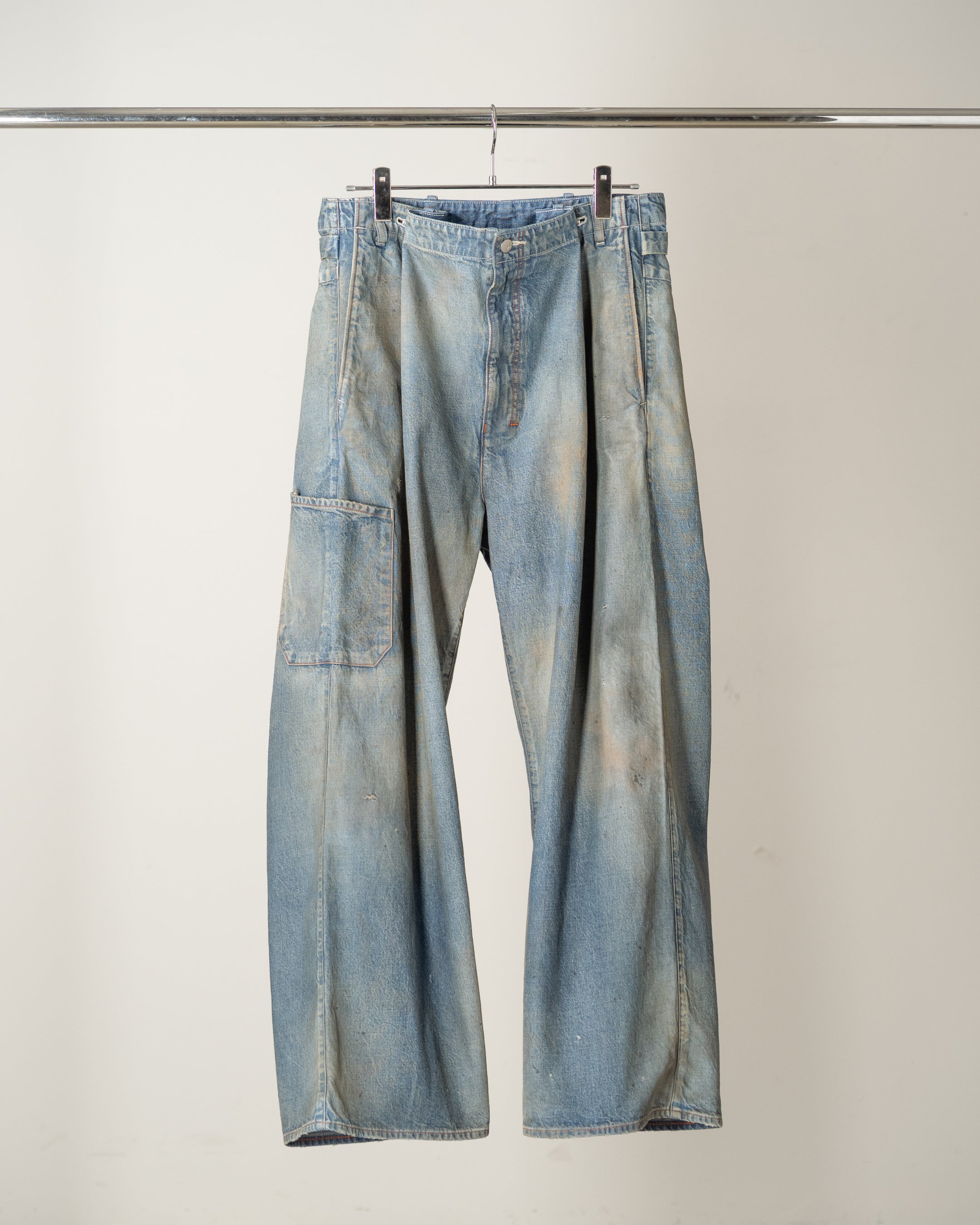 DENIM PAINTER PANTS(INDIGO)