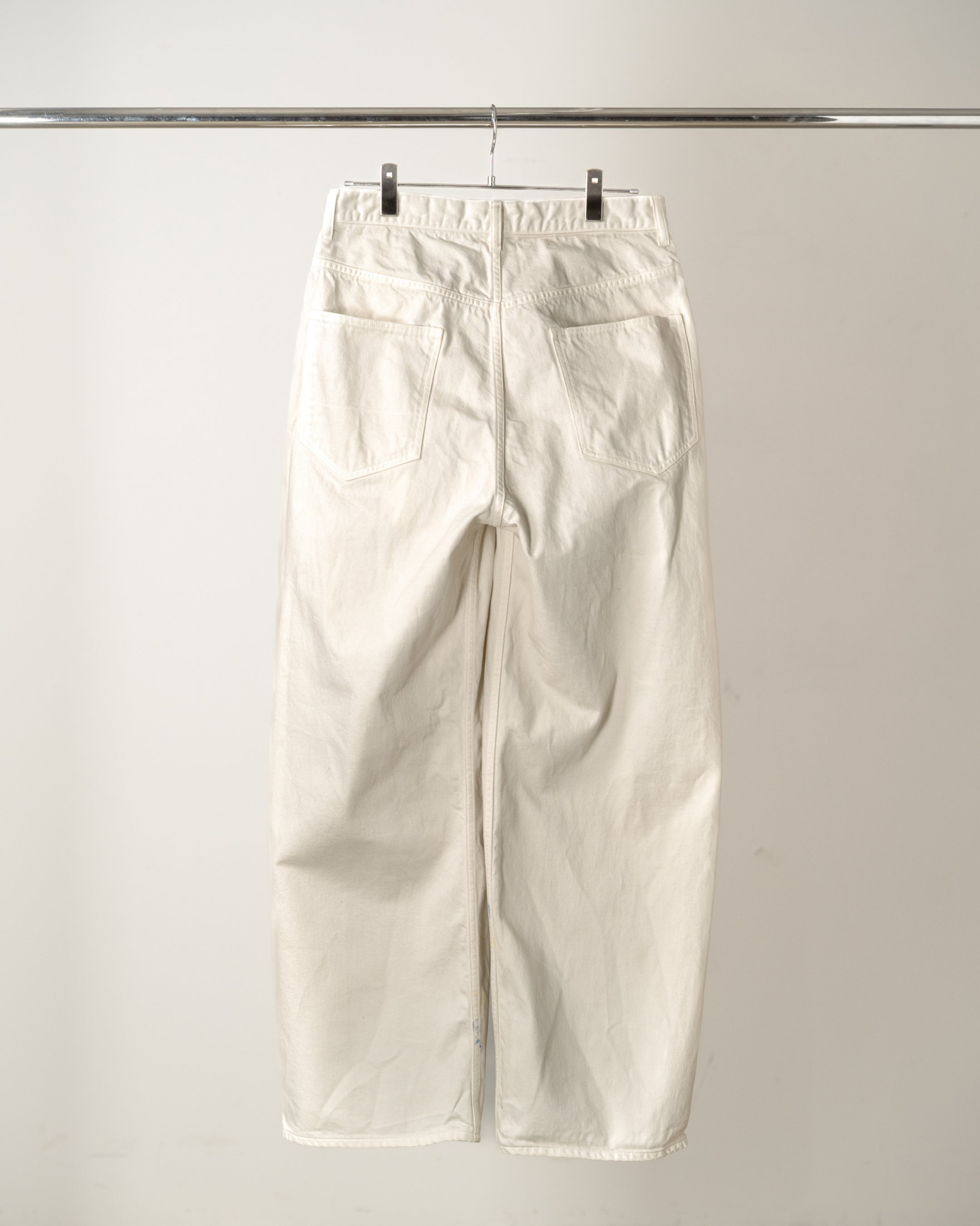 STRAIGHT WIDE DENIM PANTS(G.WHITE)
