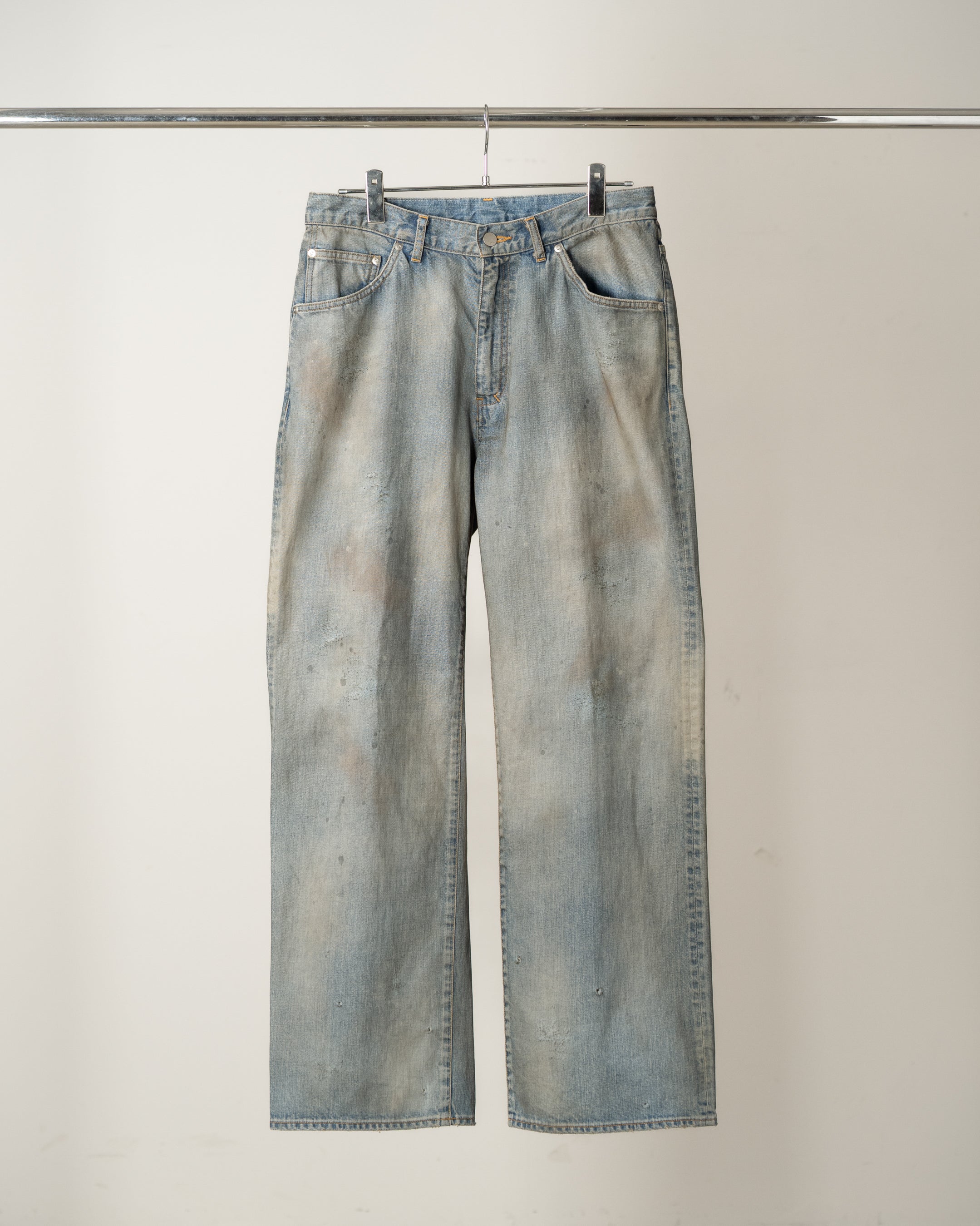 SHOE-CUT DENIM PANTS(INDIGO)