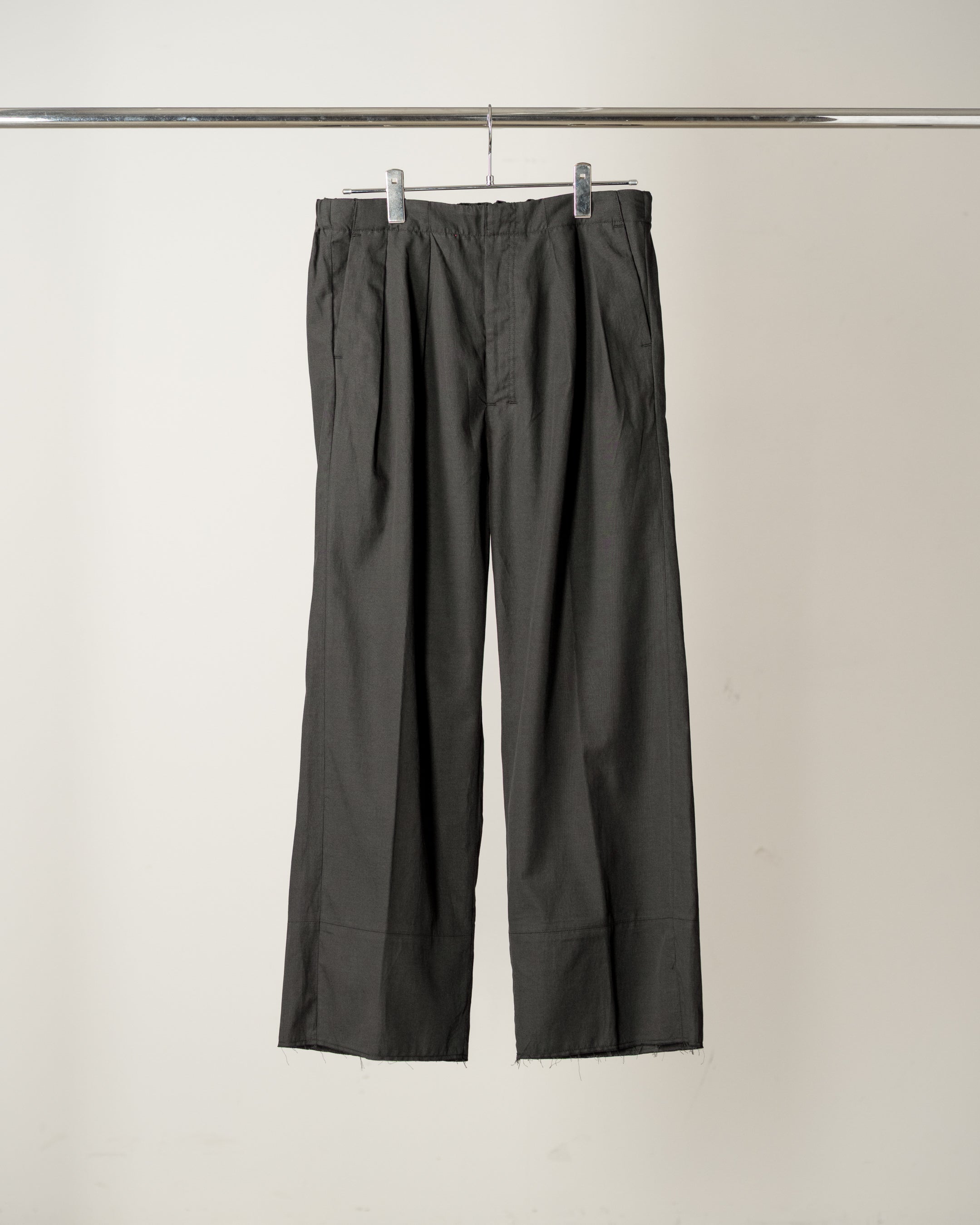 K*I様 26ss アンセルム L/C TUCK EASY PANTS BLAC L/C TUCK EASY PANTS(BLACK)