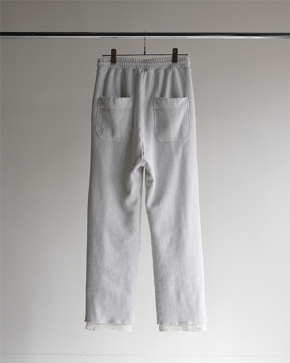 CRASH SWEAT LAYERED PANTS(WHITE)