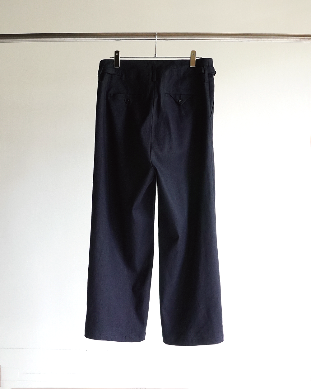 L/P WIDE SLACKS(NAVY)