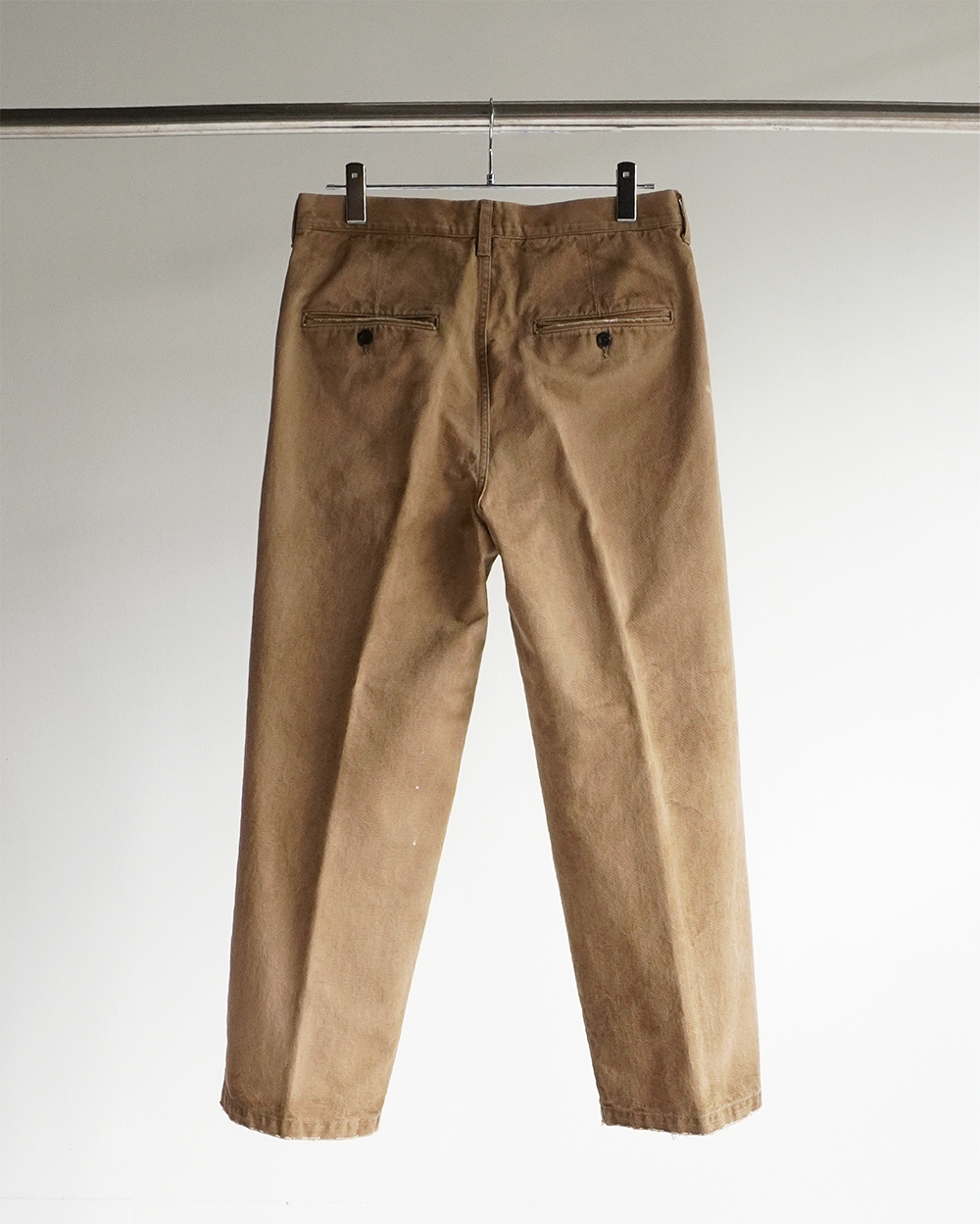 PAINT CHINO TROUSERS(BROWN)