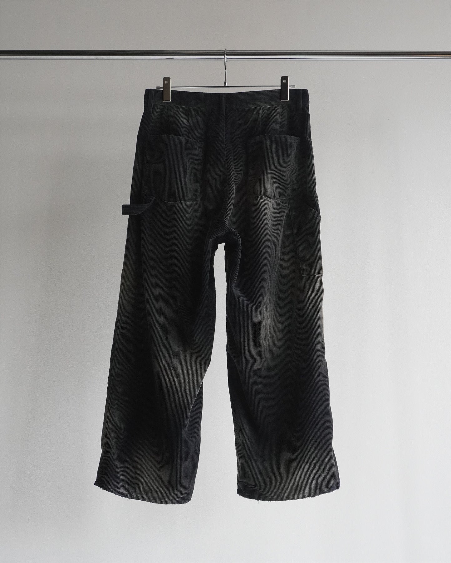 CORDED VELVETEEN PAINTER PANTS(BLACK)