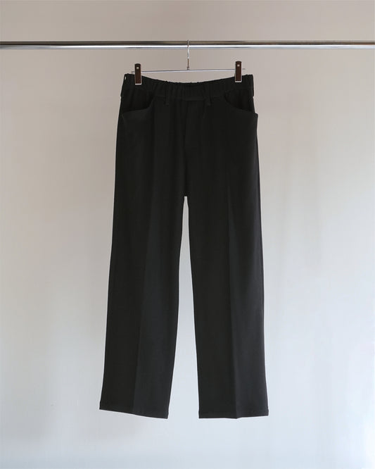 WOOL EASY SLACKS(BLACK)