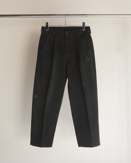 PAINT CHINO TROUSERS(BLACK)