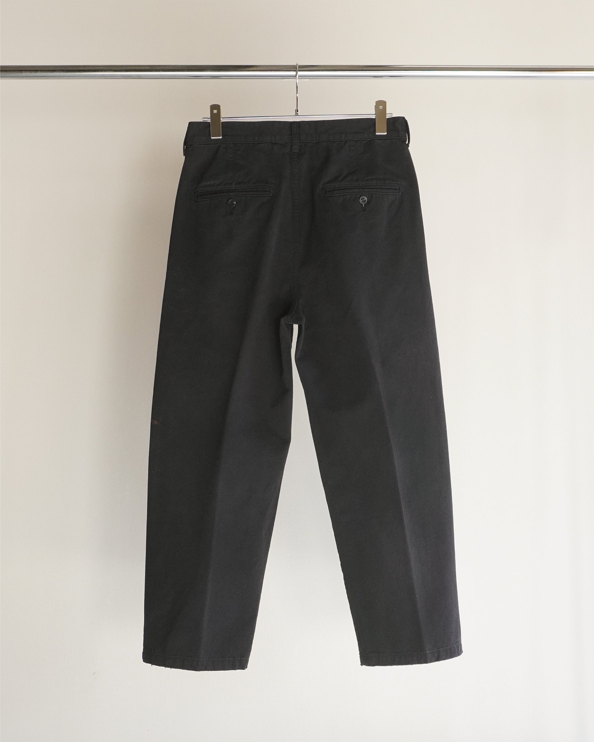 PAINT CHINO TROUSERS(BLACK)