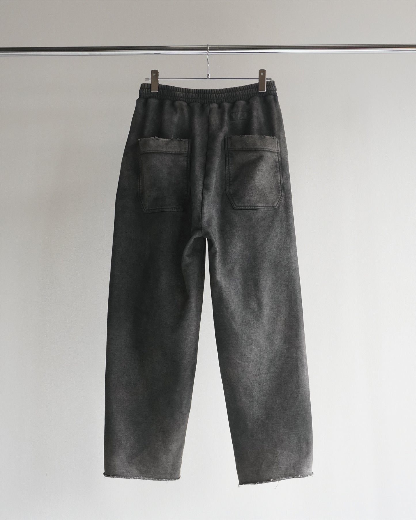 DYED SWEAT PANTS(BLACK)